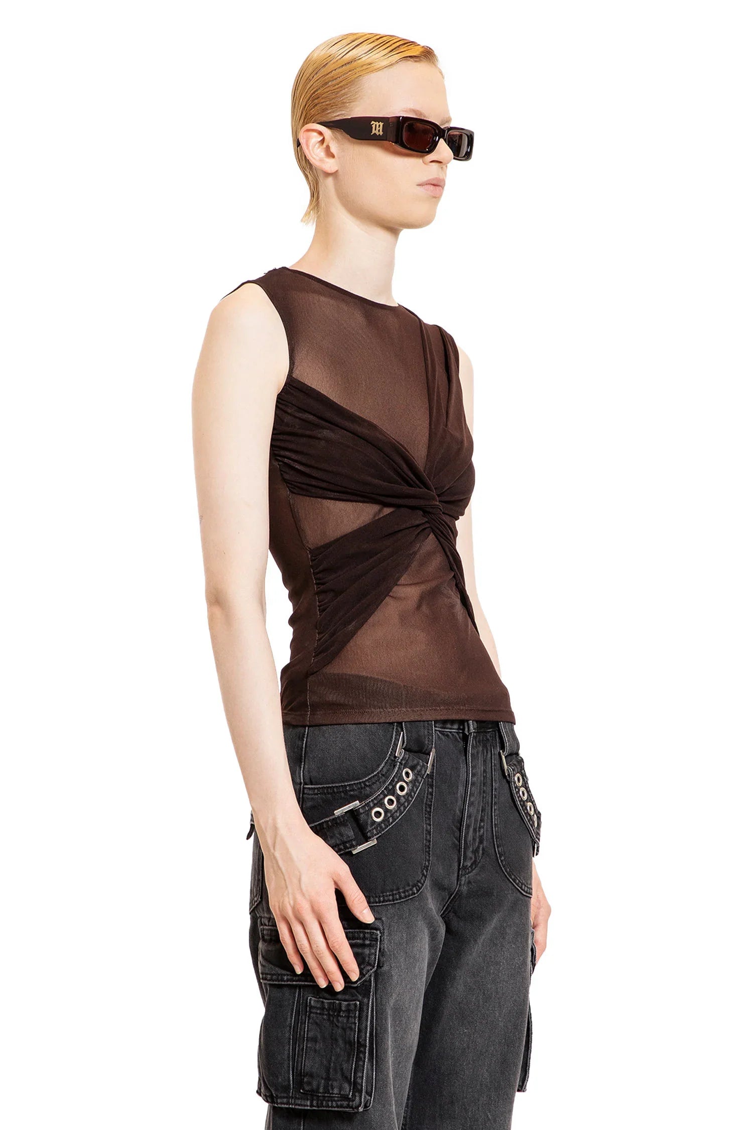 MISBHV WOMAN BROWN TOPS - Antonioli.eu