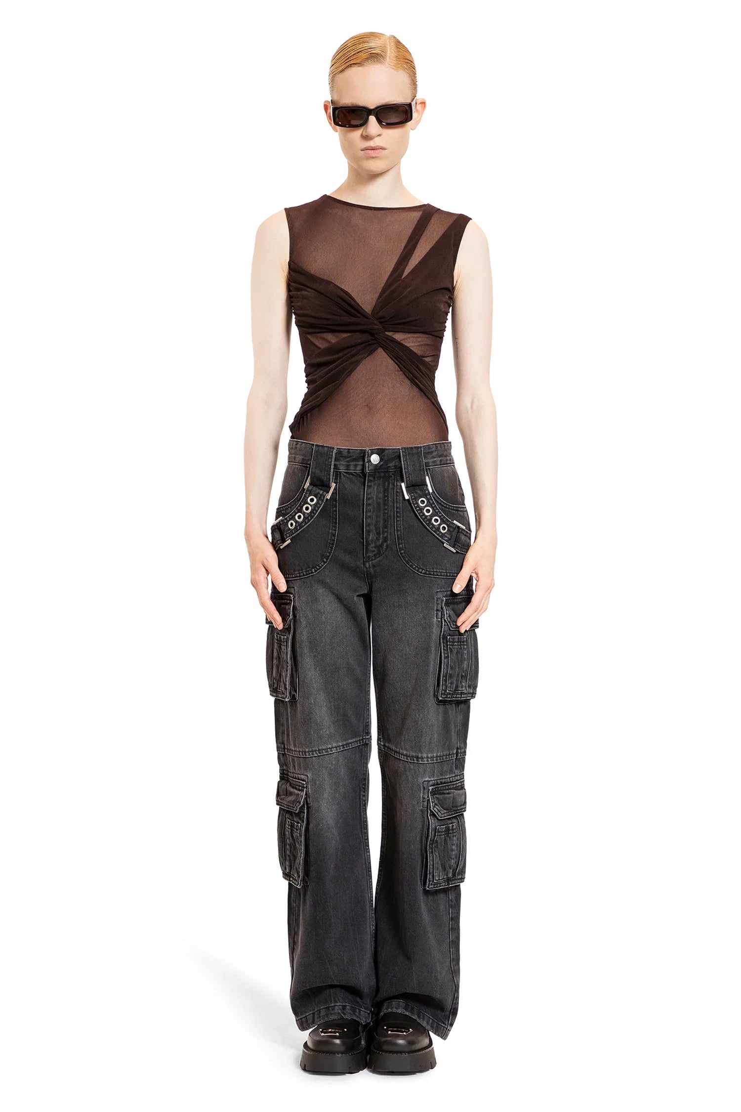 MISBHV WOMAN BROWN TOPS - Antonioli.eu
