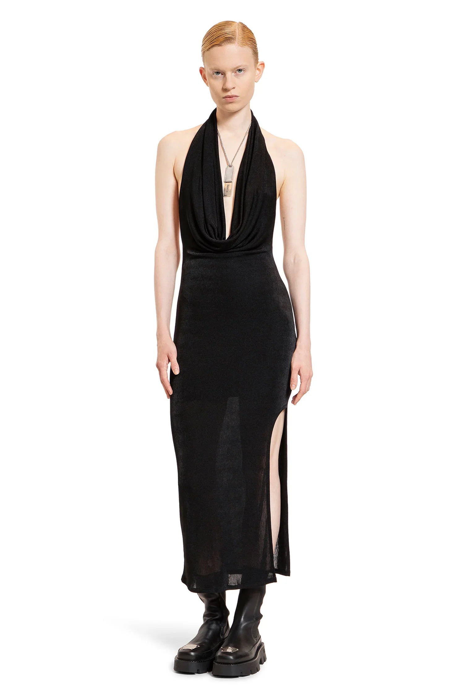 Cowl neck maxi dress - Antonioli.eu