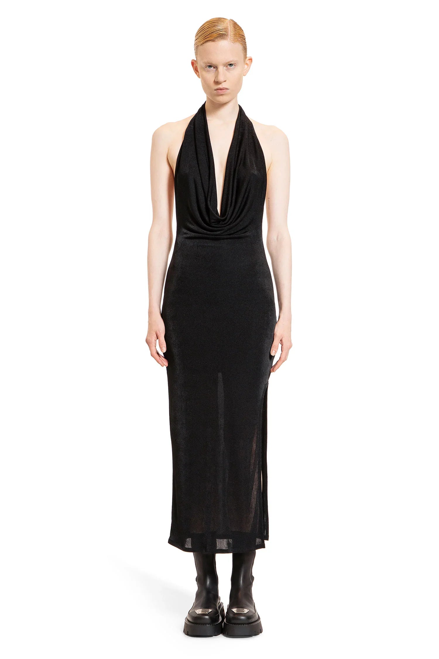 Cowl neck maxi dress - Antonioli.eu