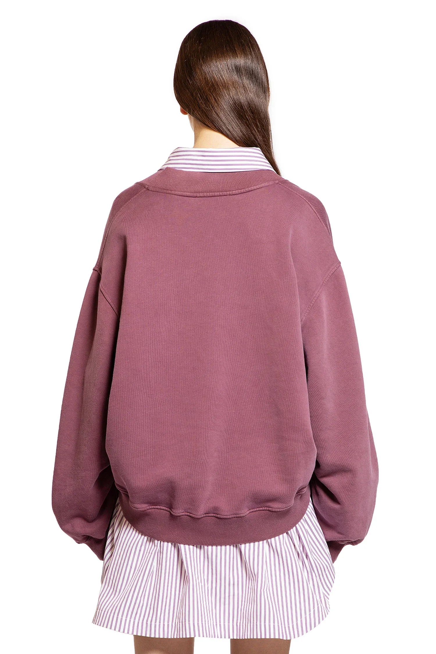 V-Neck Logo Sweatshirt - Antonioli.eu