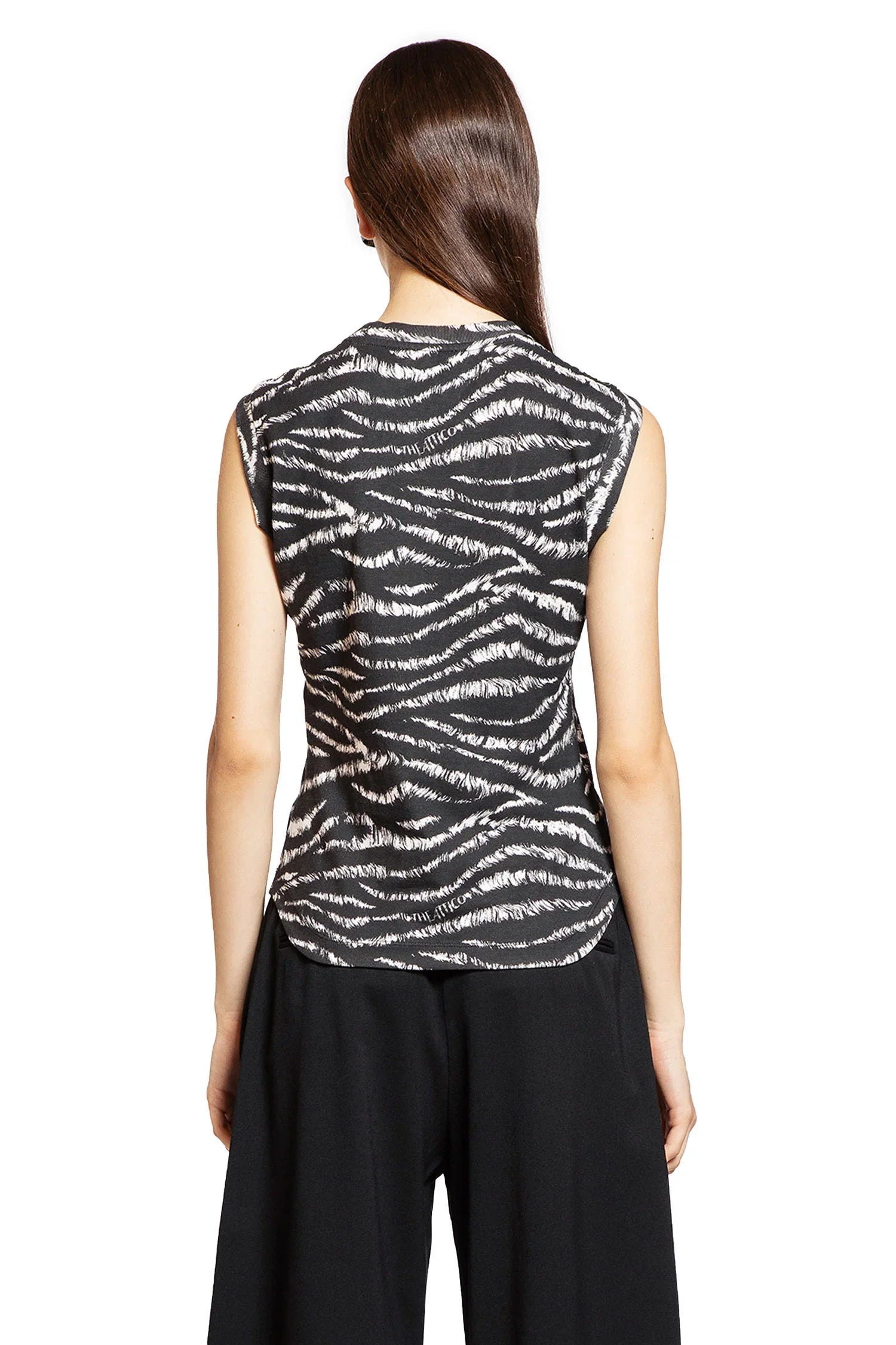 THE ATTICO WOMAN BLACK&WHITE T-SHIRTS & TANK TOPS - Antonioli.eu
