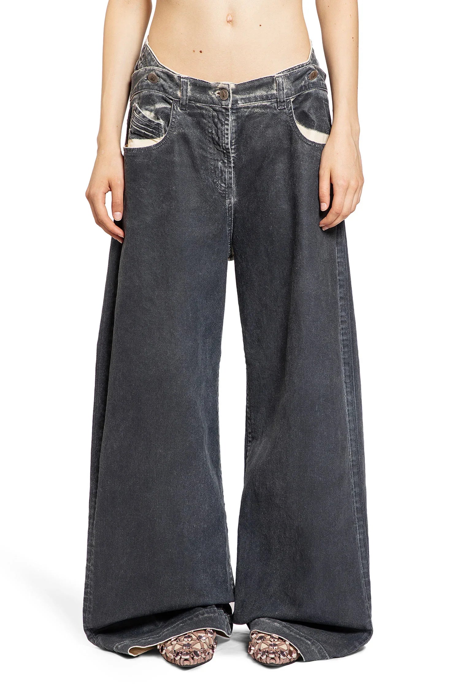 Long Pants in Matte coated canvas - Antonioli.eu