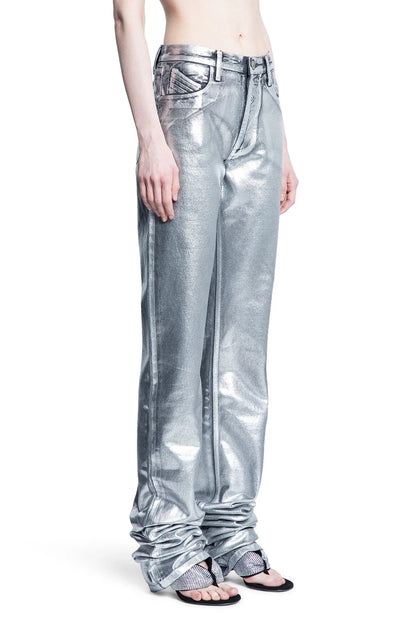 Shiny Coated Denim Long Jeans - Antonioli.eu
