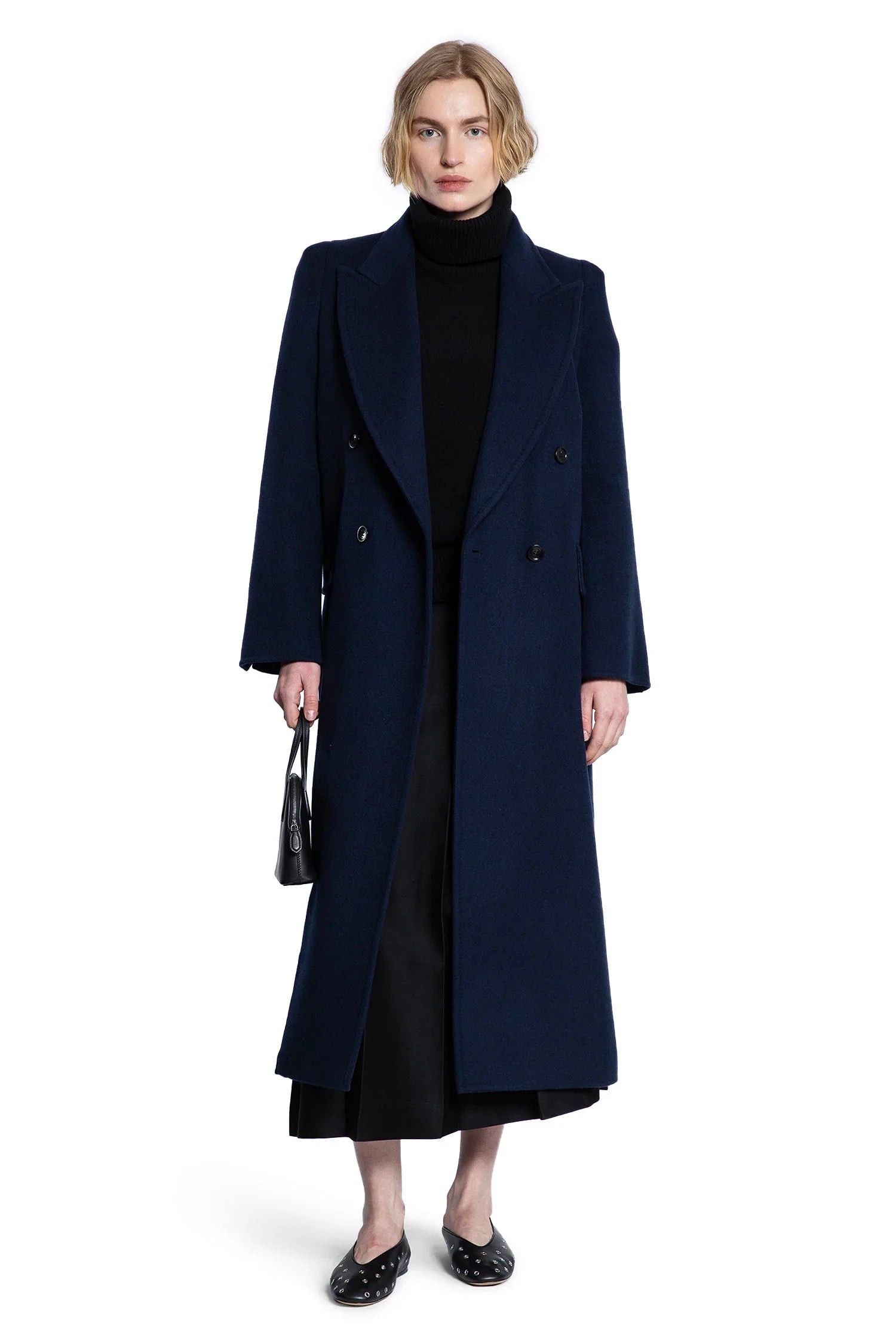 Wool Cashmere Double-Breasted Coat - Antonioli.eu