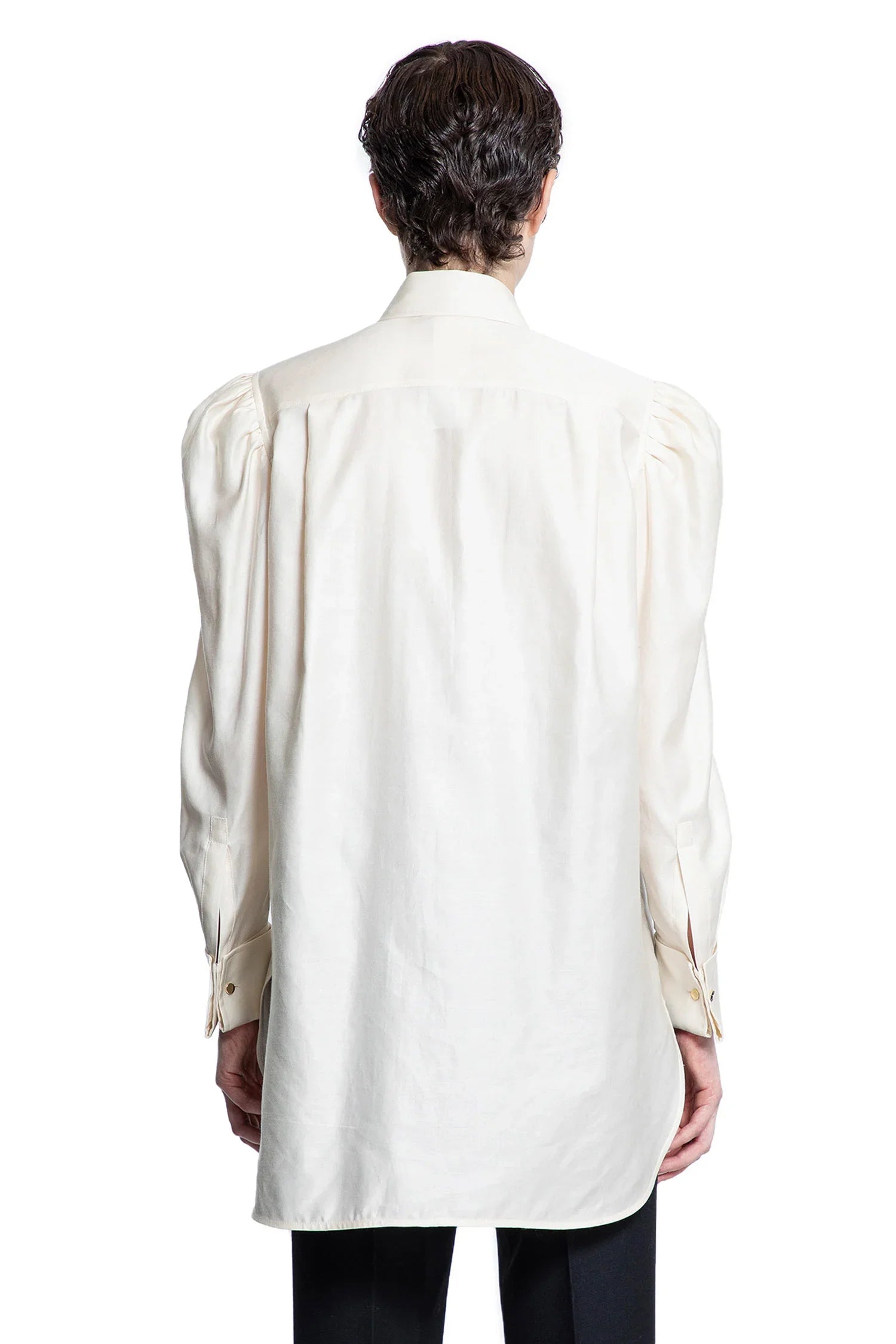 Cotton Satin Shirt - Antonioli.eu