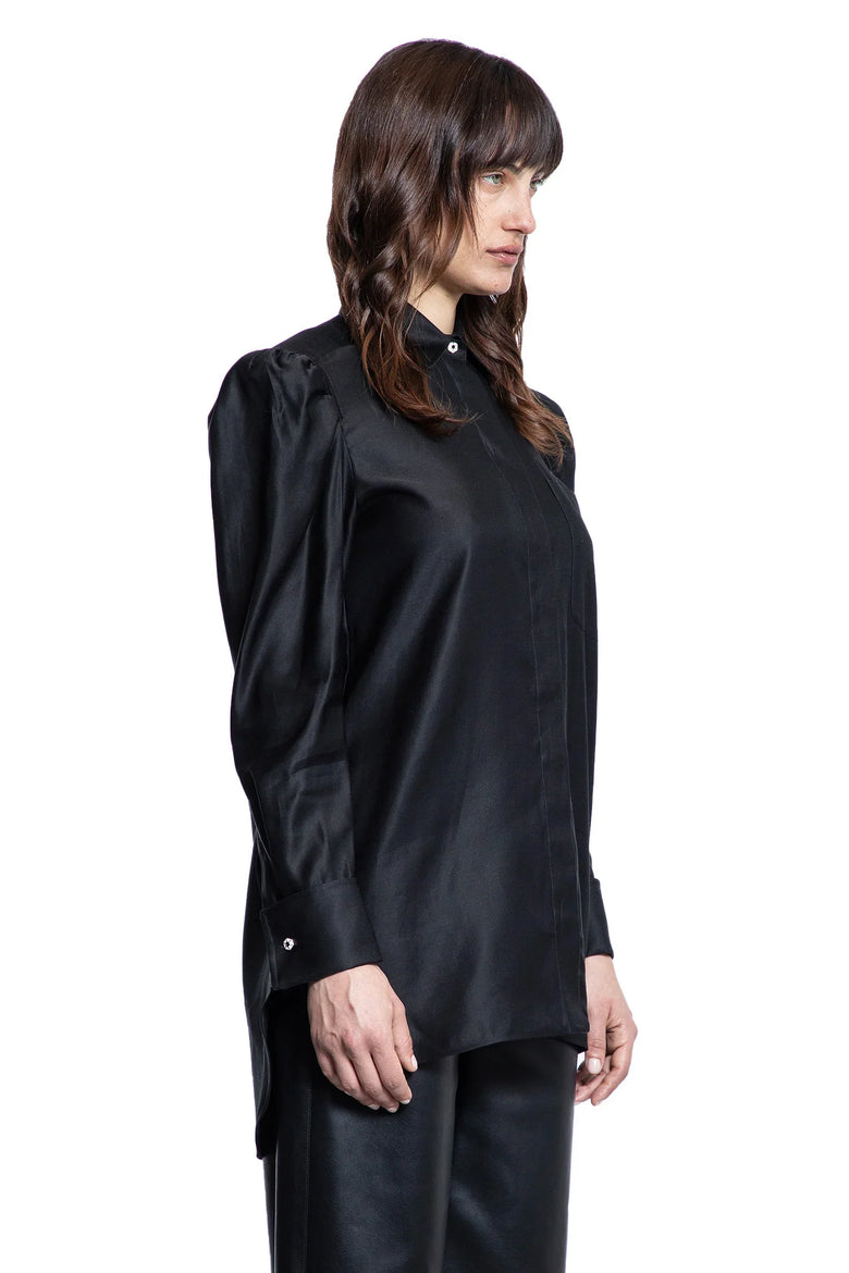 Cotton Satin Shirt - Antonioli.eu