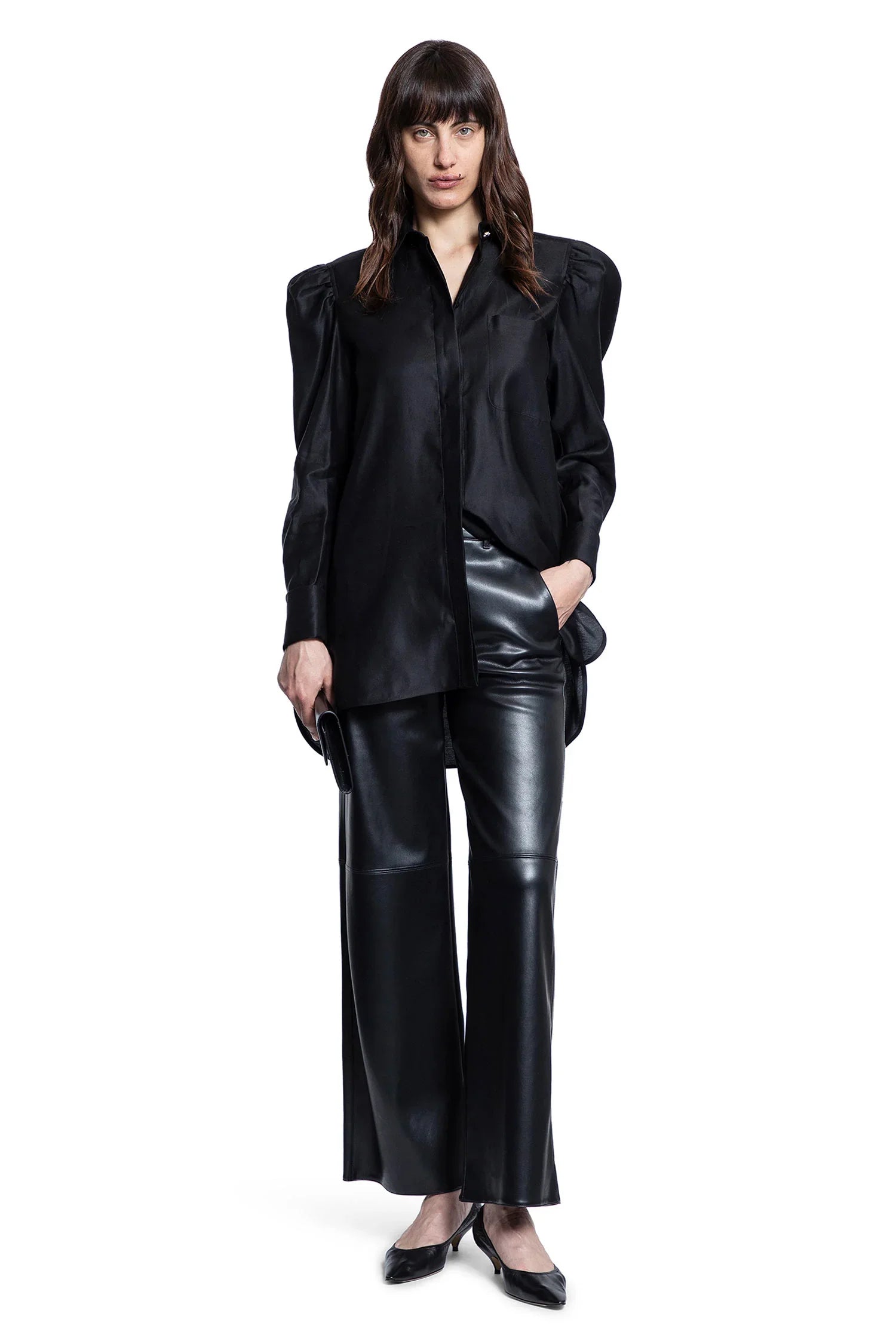 Cotton Satin Shirt - Antonioli.eu