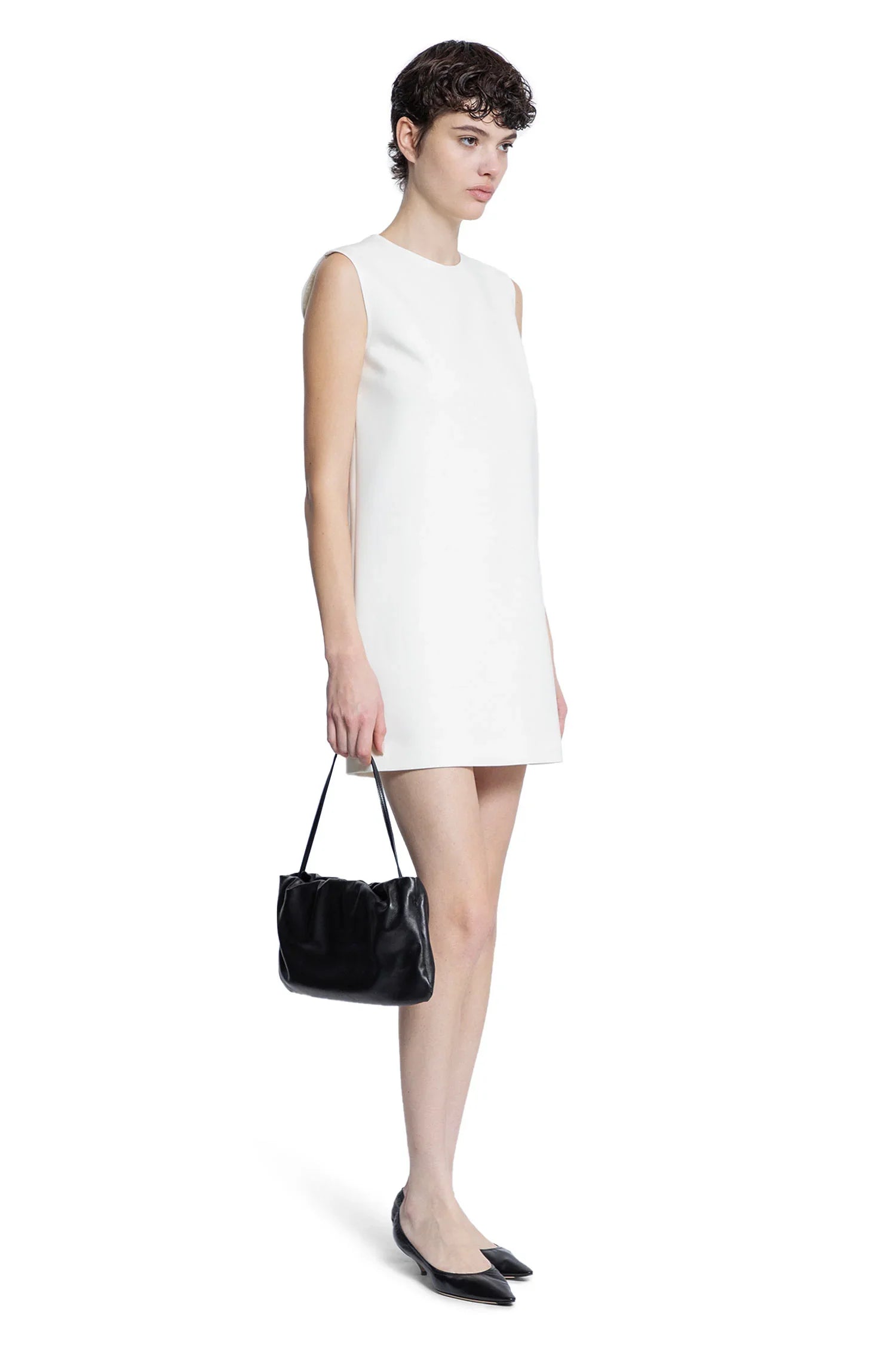 Wool Canvas Sleeveless Dress - Antonioli.eu