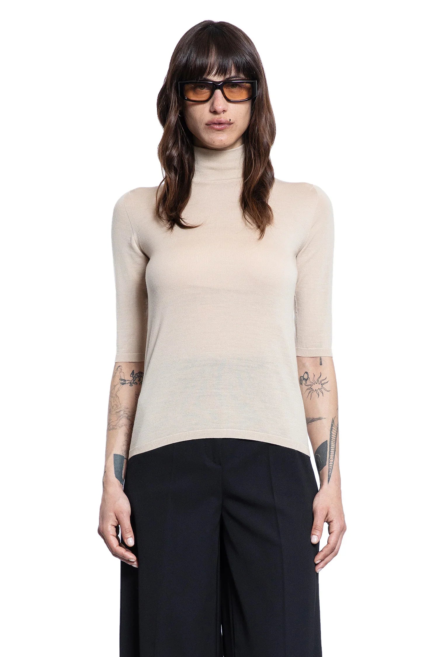 Cecina Short Sleeve Turtleneck Jumper - Antonioli.eu