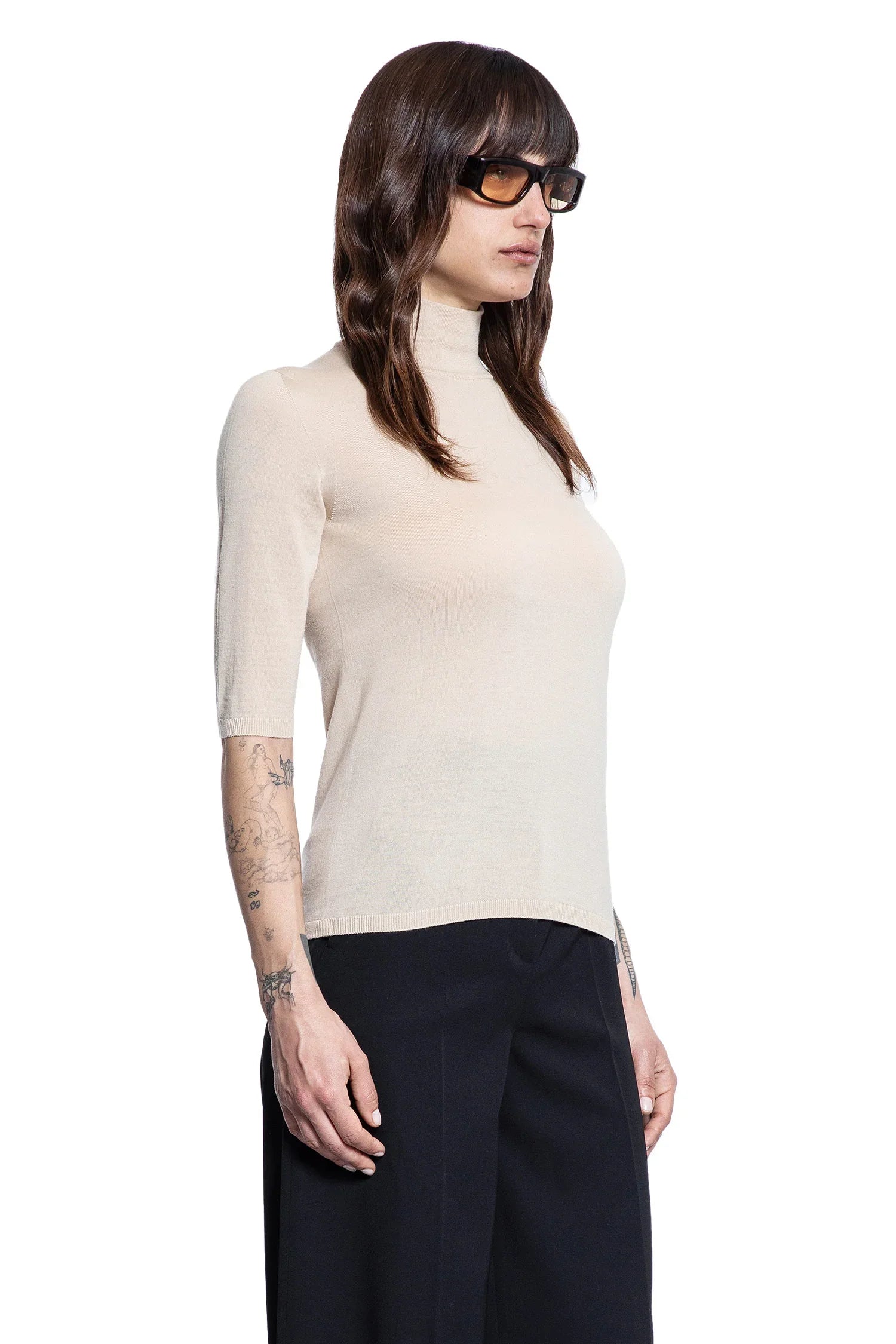 Cecina Short Sleeve Turtleneck Jumper - Antonioli.eu