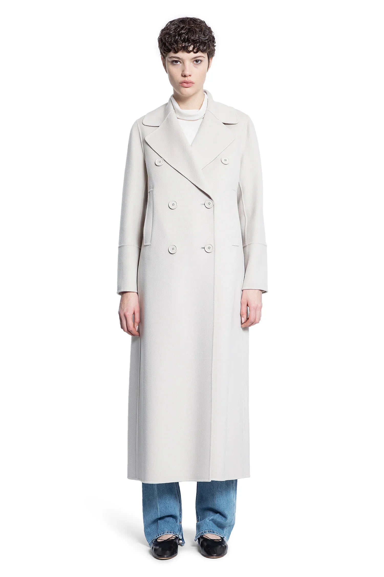 Double-Breasted Wool Coat - Antonioli.eu