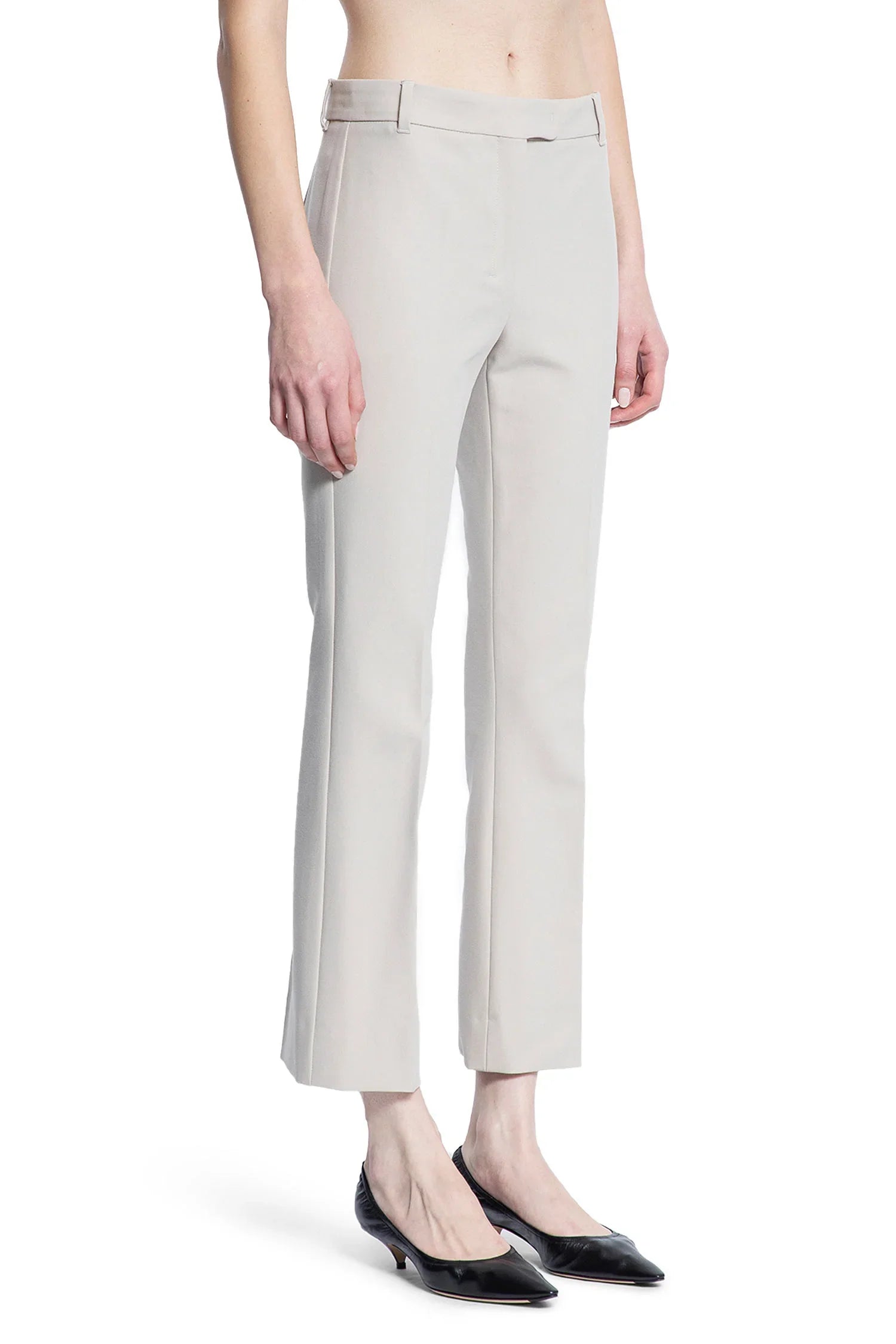Slim Fit Stretch Cotton and Viscose Trousers - Antonioli.eu