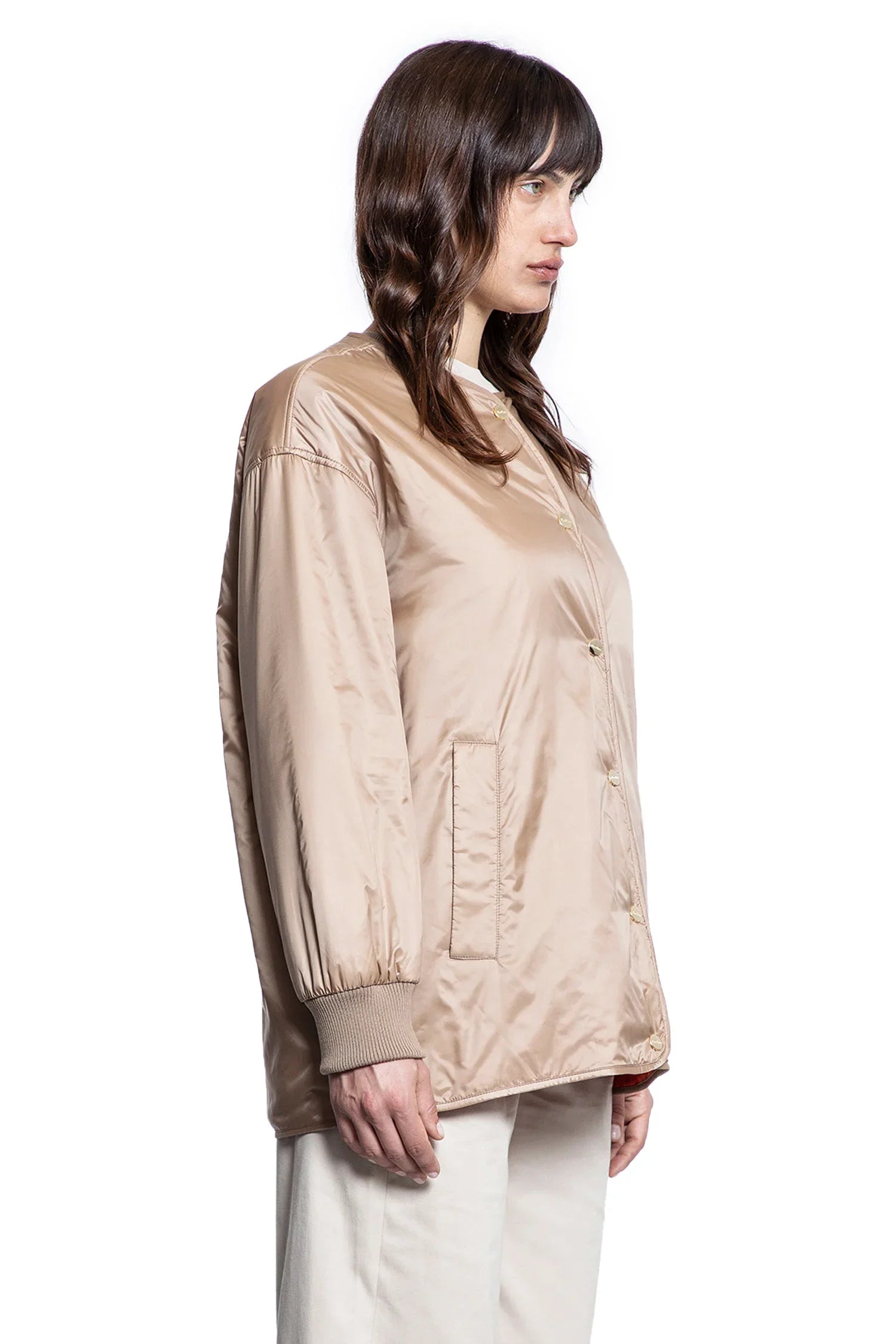 Reversible Padded Nylon Jacket - Antonioli.eu