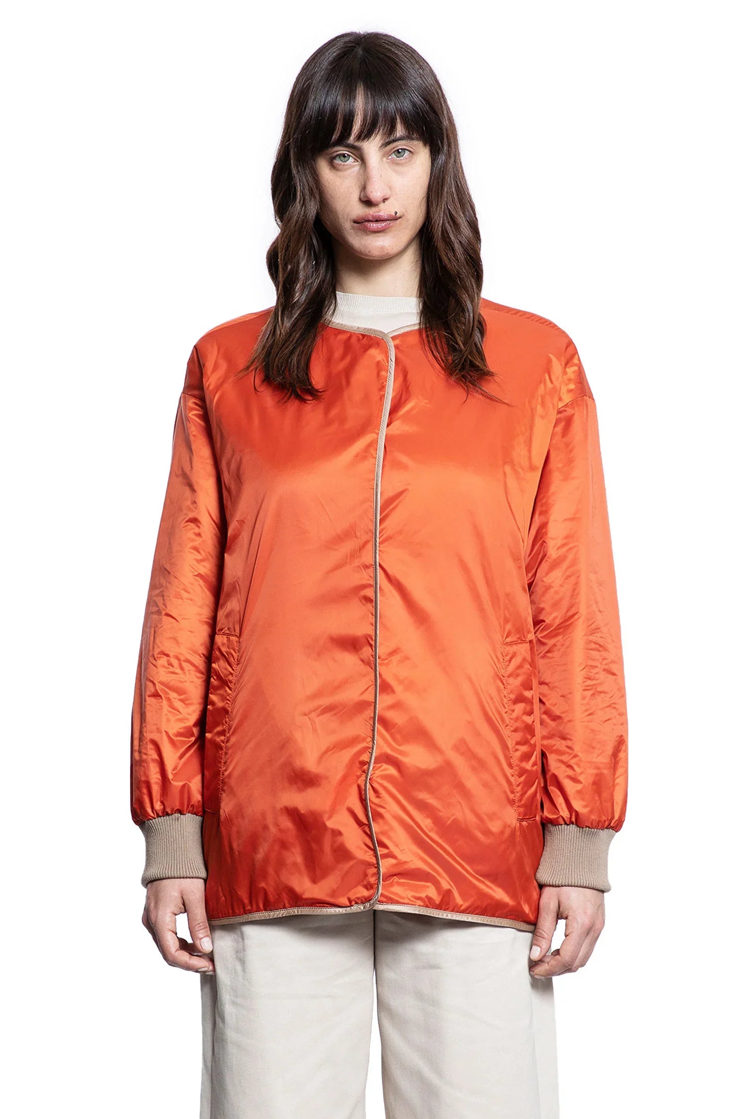 Reversible Padded Nylon Jacket - Antonioli.eu