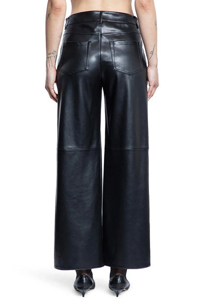 Coated Nylon Wide Leg Trousers - Antonioli.eu