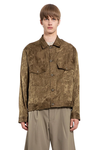 Floral Jacquard Worker Jacket - Antonioli.eu