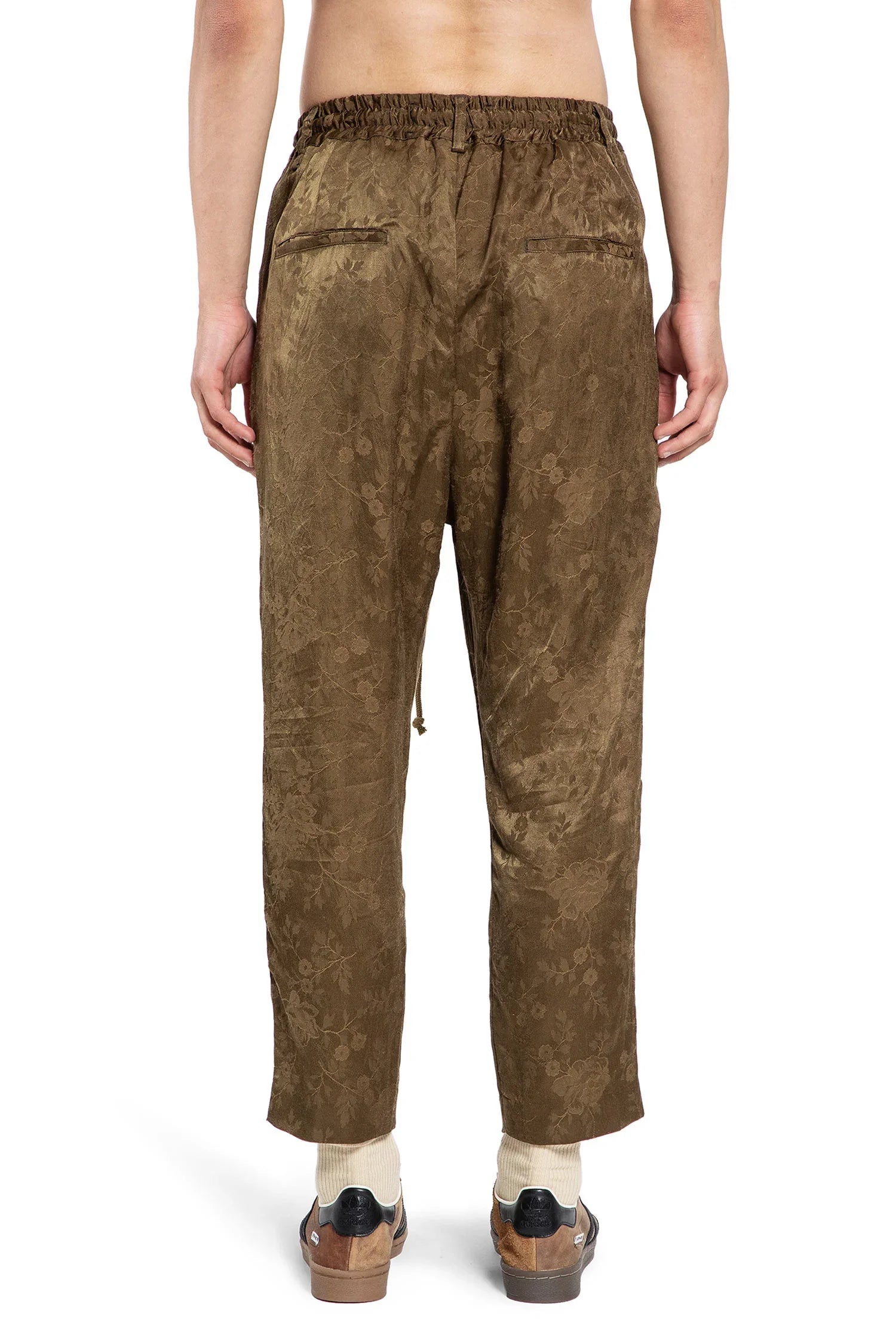 Floral Jacquard Lounge Pants - Antonioli.eu