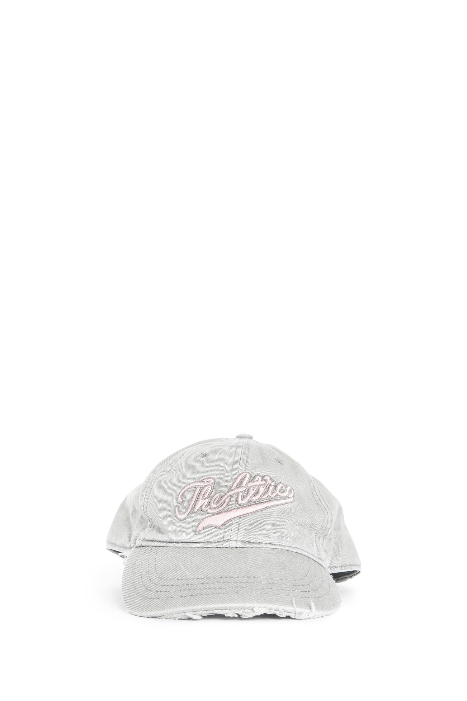 Logo Embroidered Distressed Cap