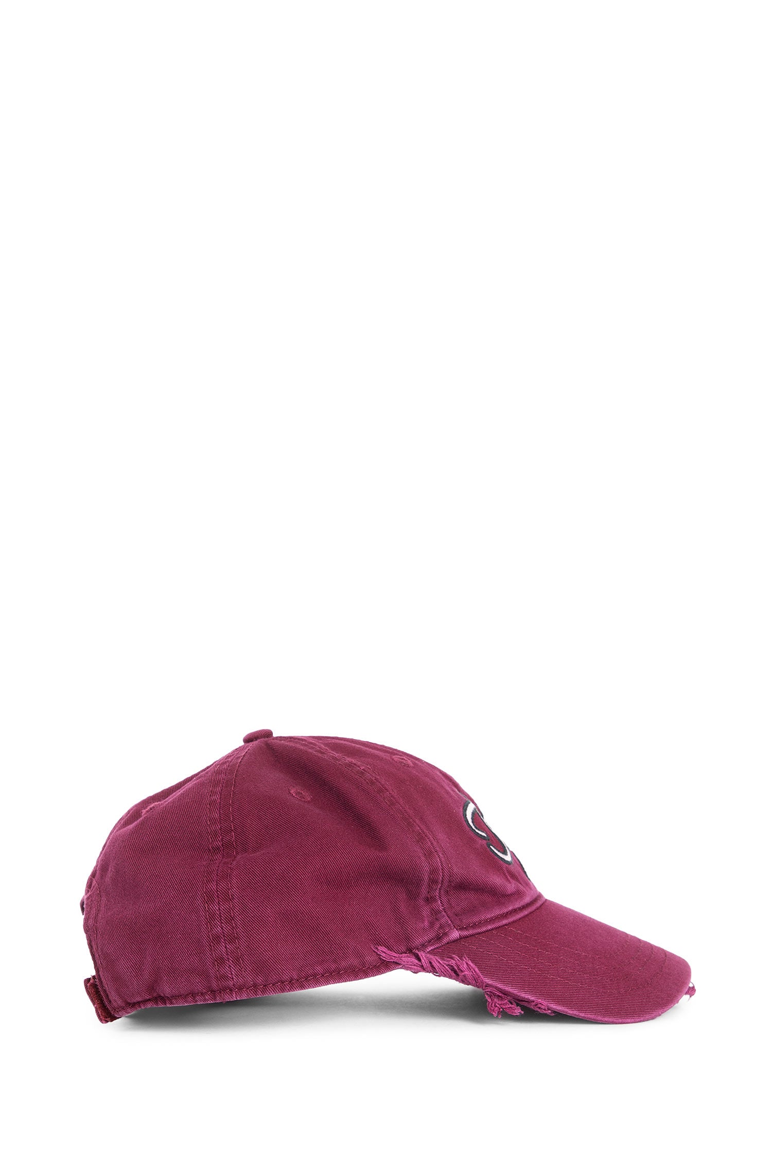 Logo Embroidered Distressed Cap