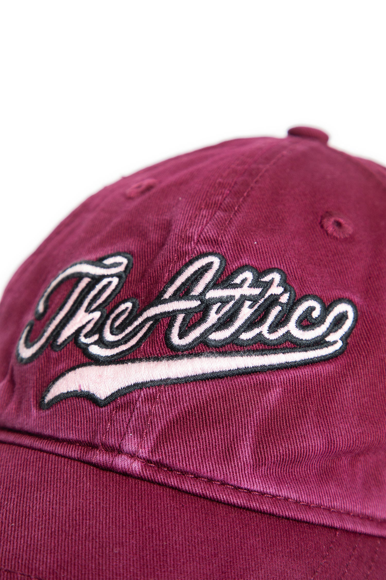 Logo Embroidered Distressed Cap