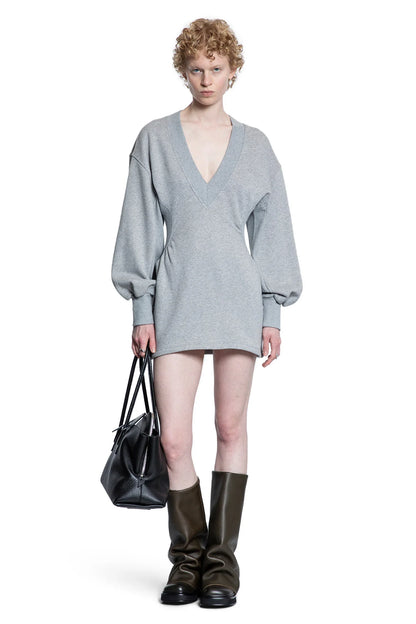 Cotton Jersey V-Neck Mini Dress - Antonioli.eu