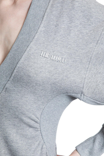 Cotton Jersey V-Neck Mini Dress - Antonioli.eu