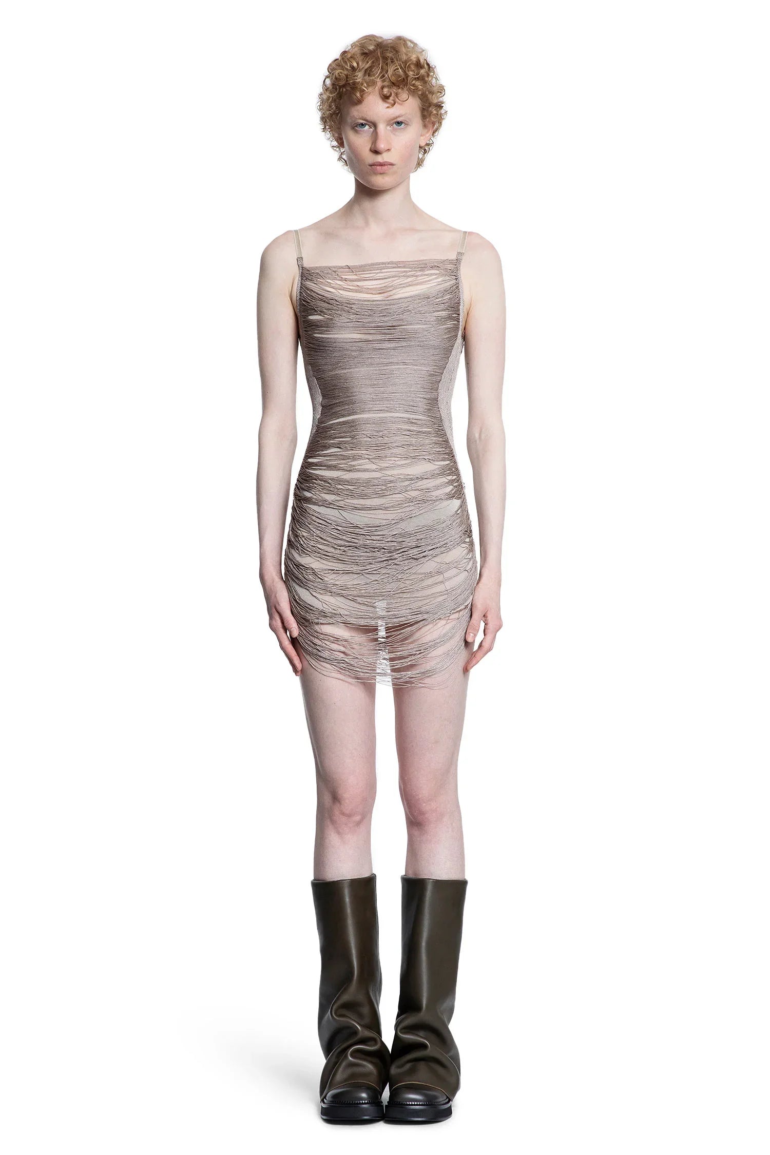 Fringed Mini Dress - Antonioli.eu