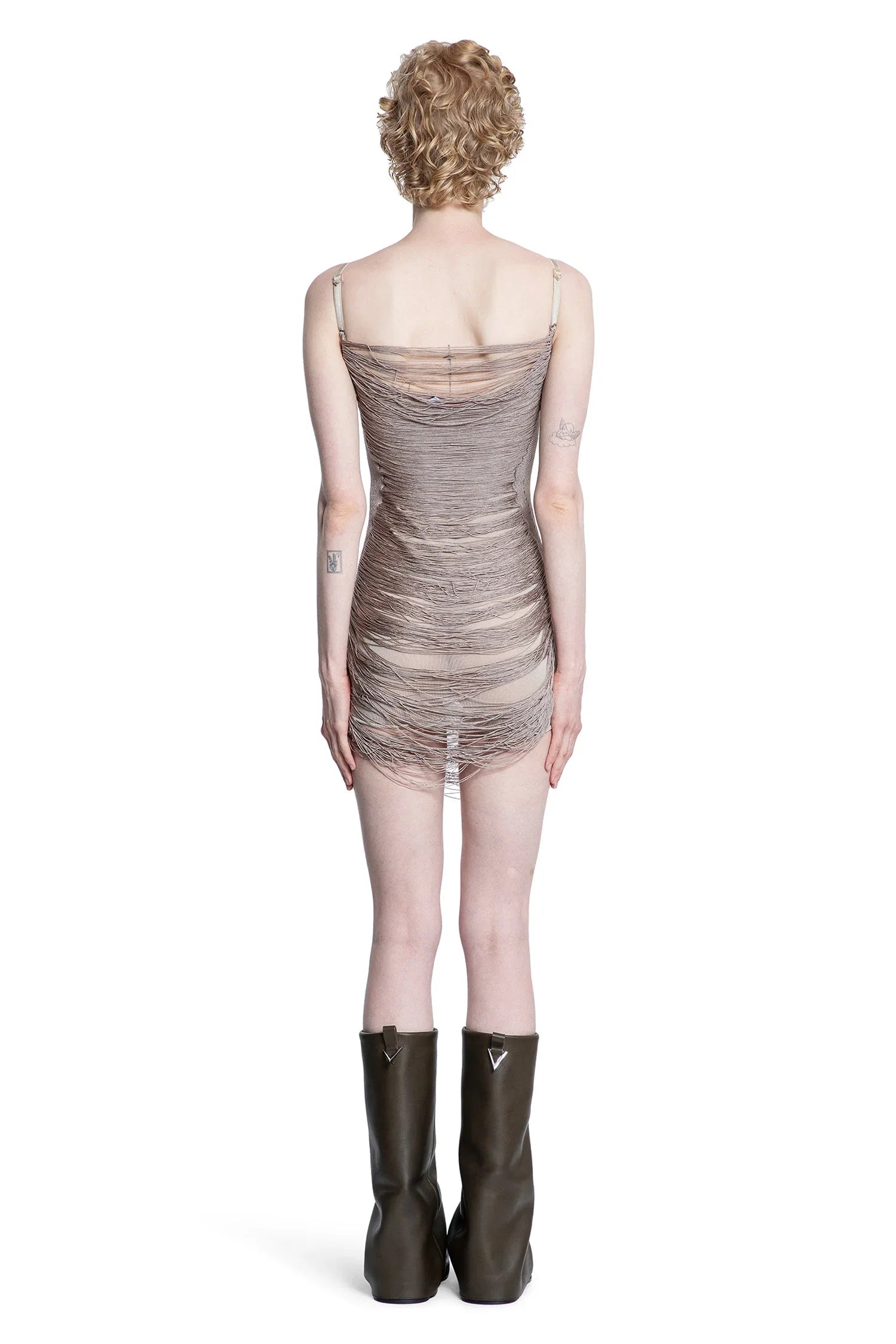 Fringed Mini Dress - Antonioli.eu