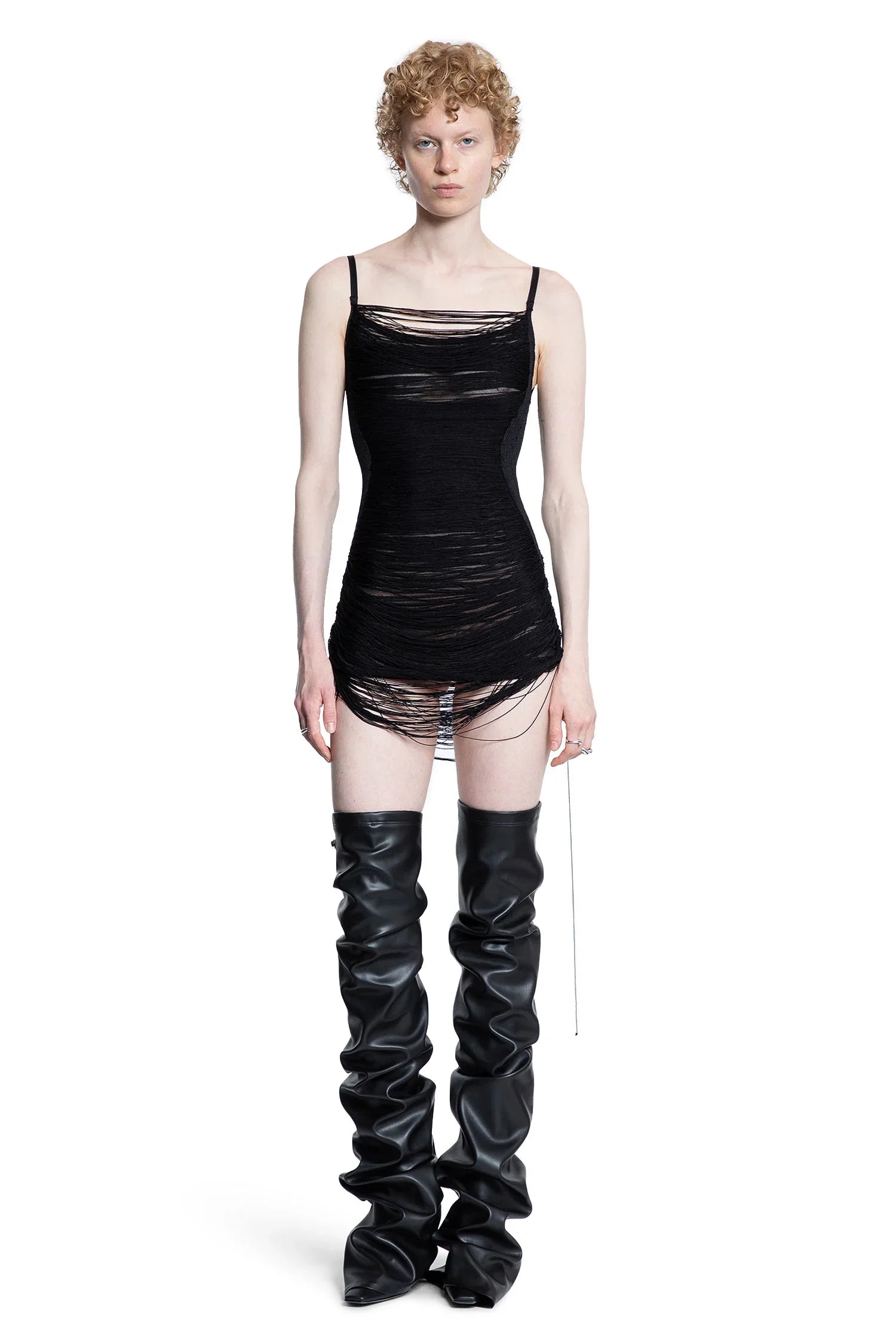 Fringed Mini Dress - Antonioli.eu