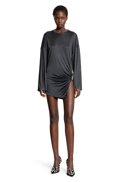 Gathered Viscose Jersey Mini Dress - Antonioli.eu