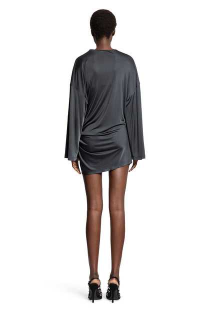 Gathered Viscose Jersey Mini Dress - Antonioli.eu