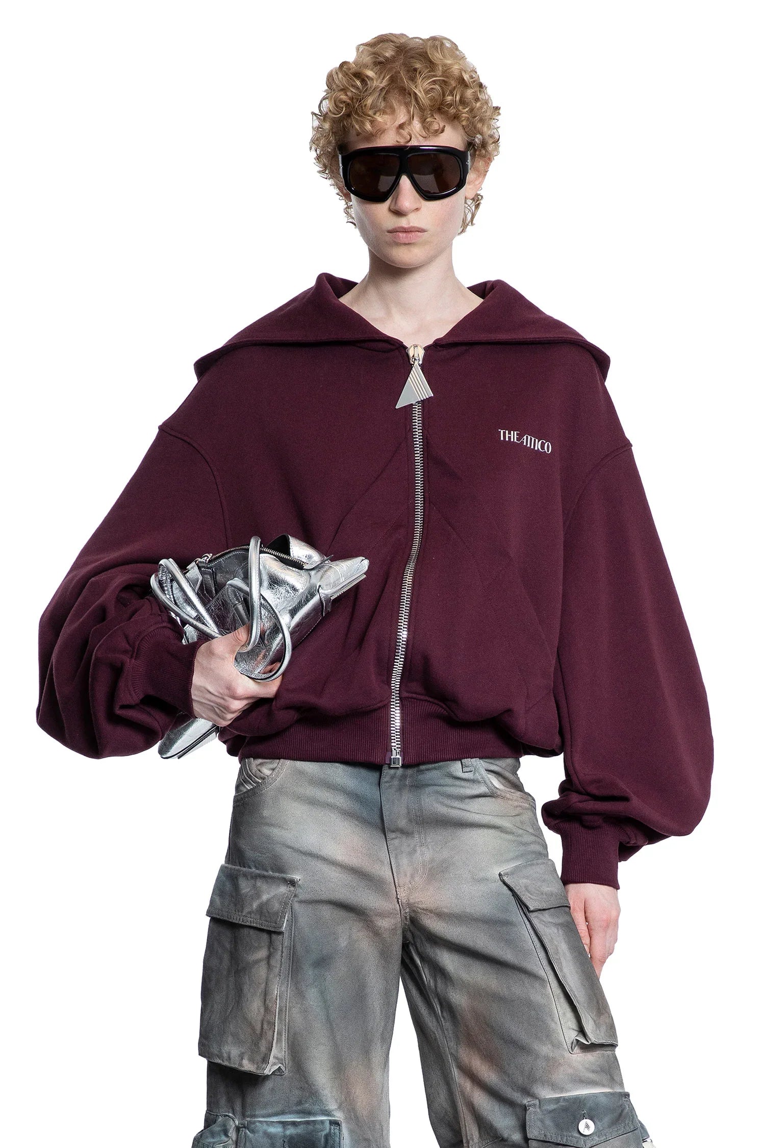 Double American Fleece Zip-Up Hoodie - Antonioli.eu