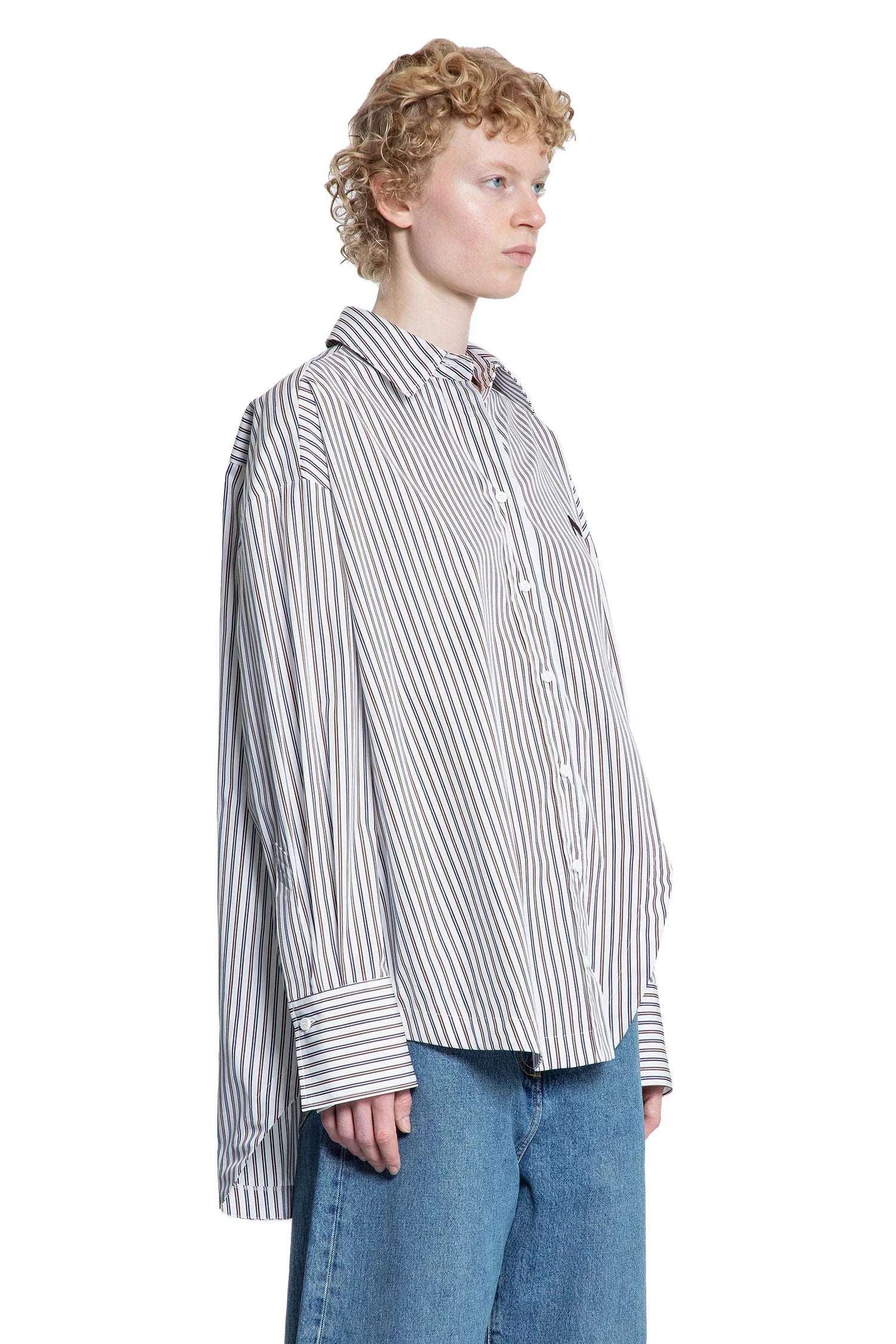 Striped Cotton Shirt - Antonioli.eu