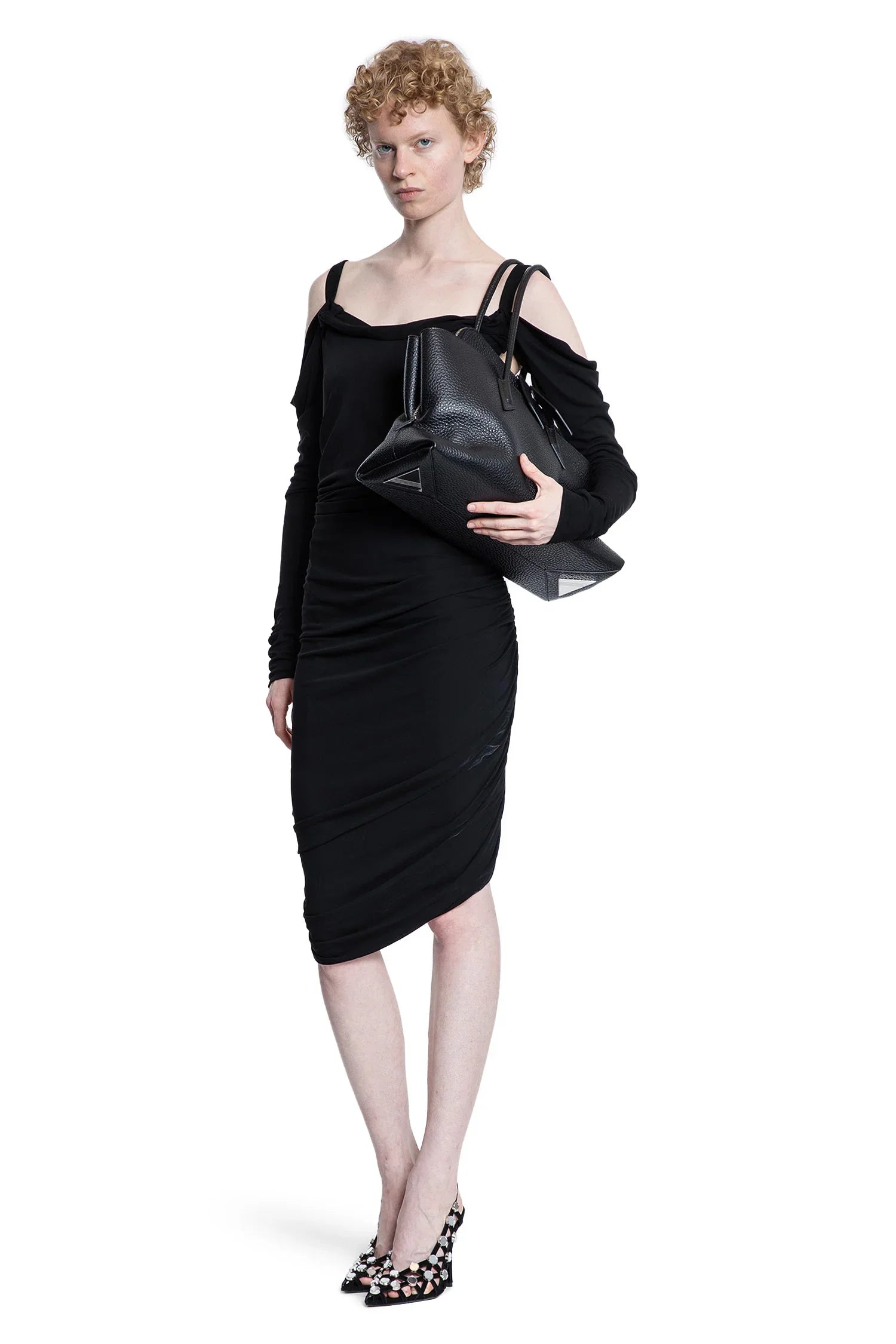 Crêpe Viscose Midi Dress - Antonioli.eu