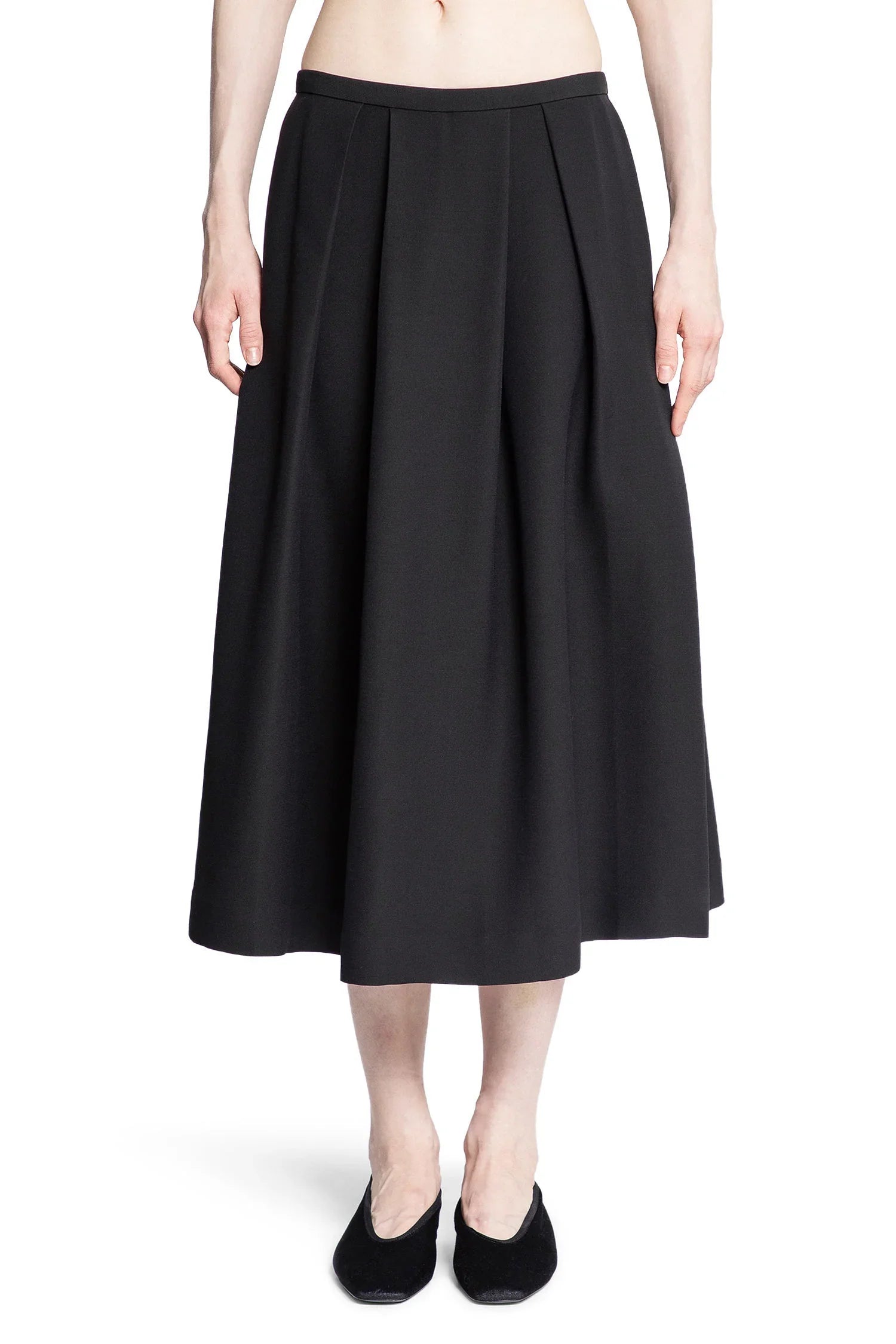 Wool Silk twin flower skirt - Antonioli.eu
