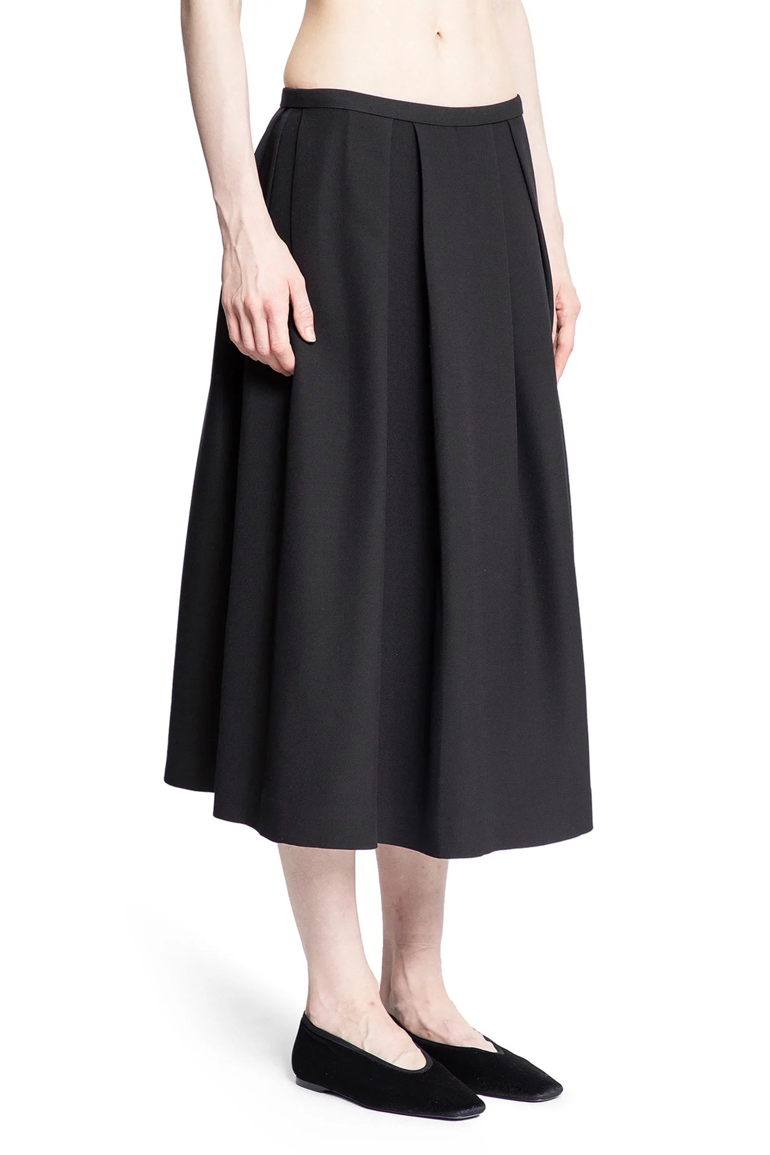 Wool Silk twin flower skirt - Antonioli.eu