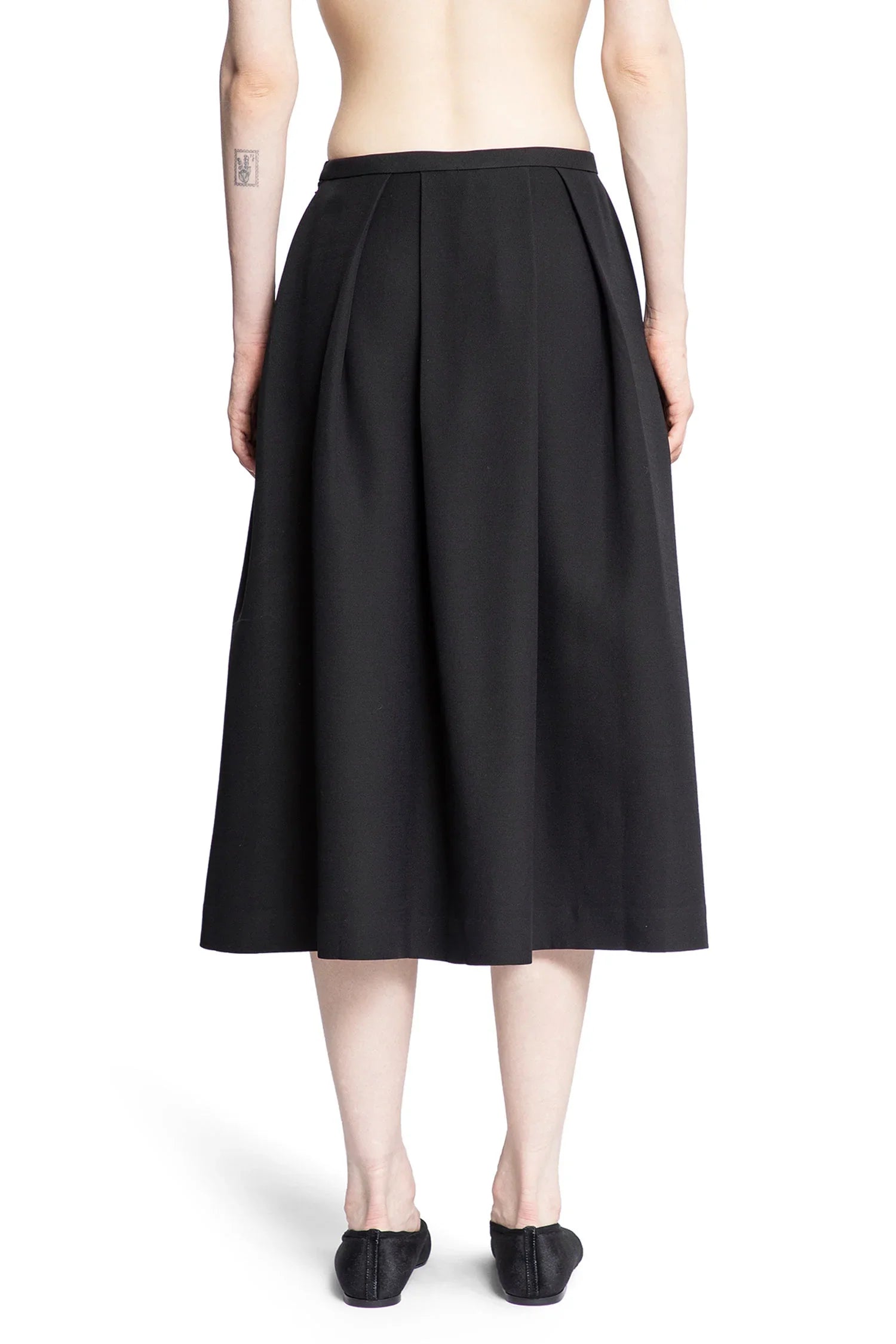 Wool Silk twin flower skirt - Antonioli.eu