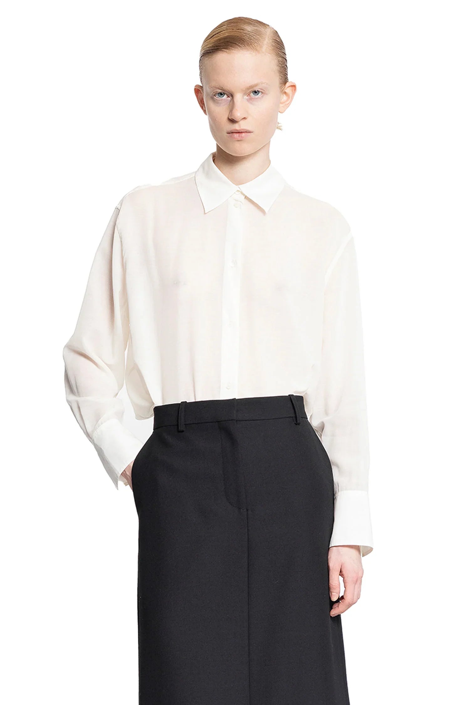 Relaxed voile shirt - Antonioli.eu