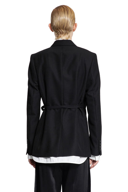 Satin lapel wrap blazer - Antonioli.eu