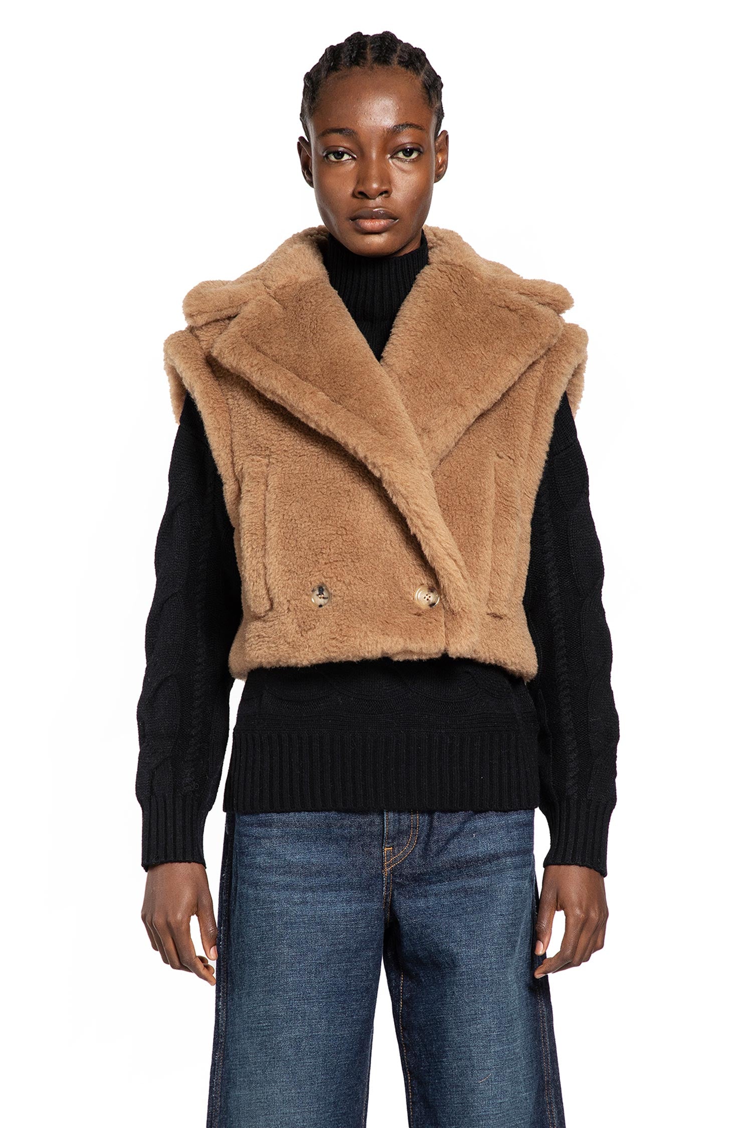 MAX MARA WOMAN BEIGE COATS