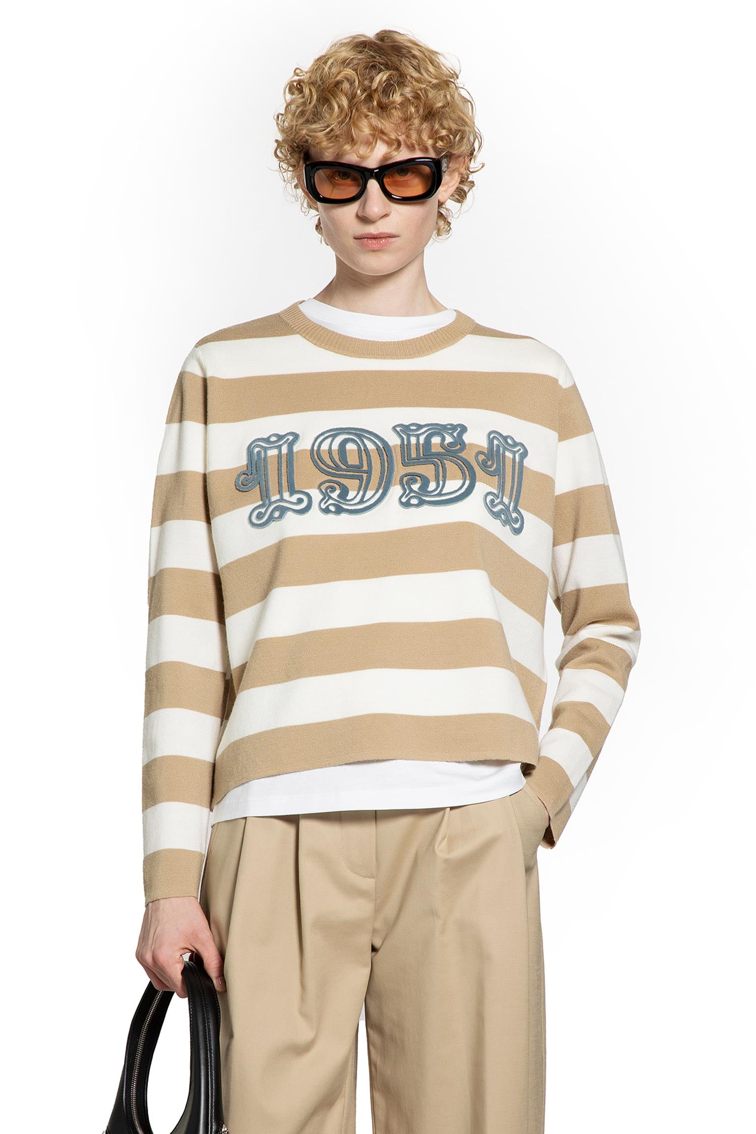 Embroidered wool sweater - Antonioli.eu