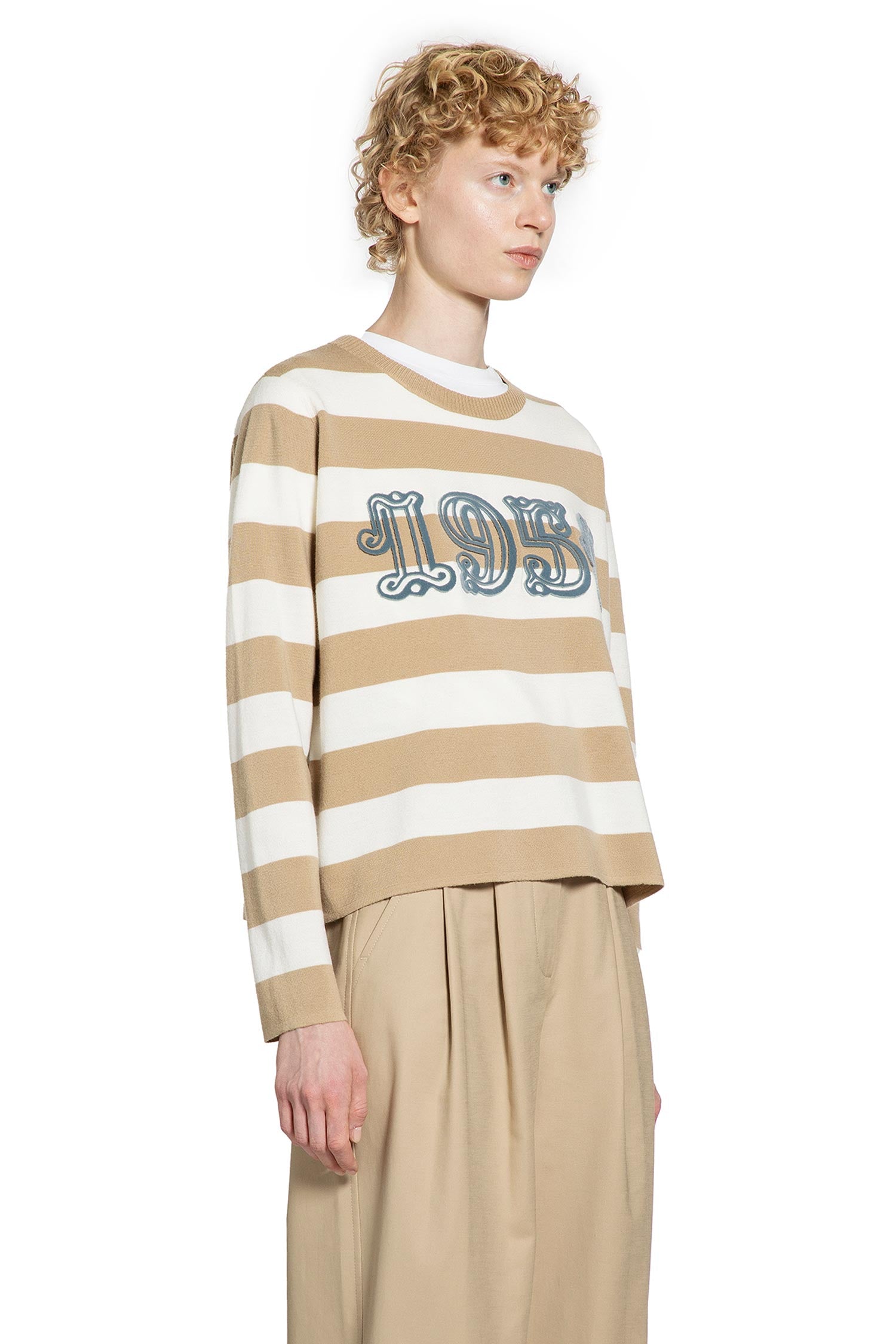 Embroidered wool sweater - Antonioli.eu