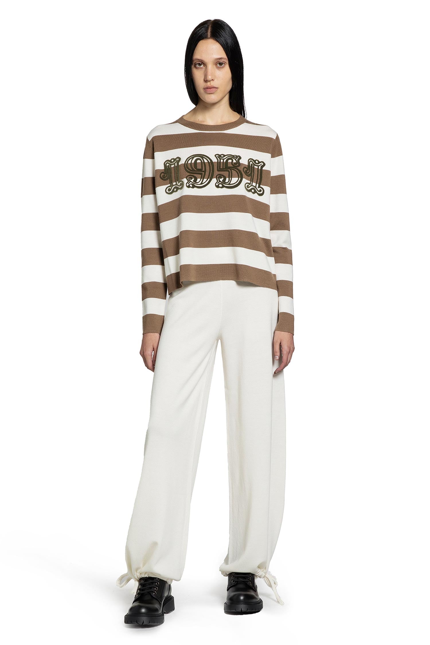 Embroidered Wool Sweater - Antonioli.eu