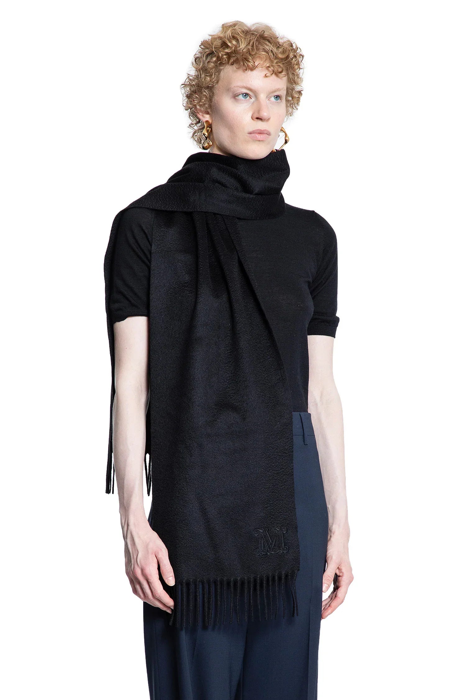 Monogram Cashmere Scarf - Antonioli.eu