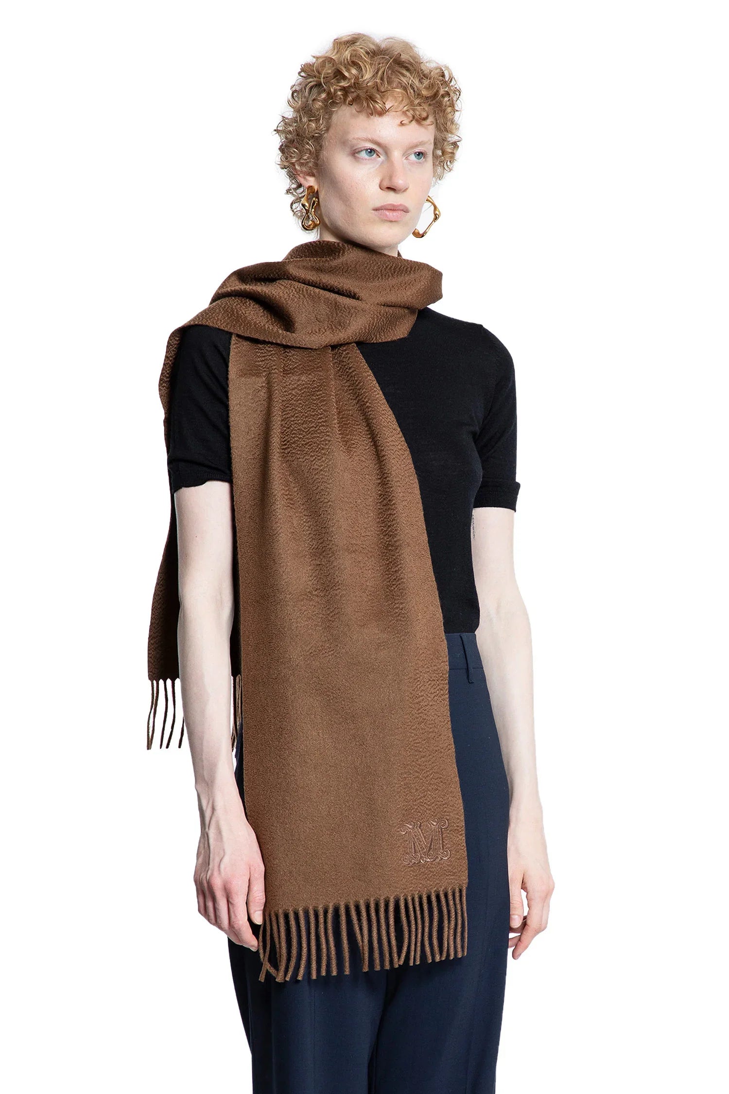 Monogram Cashmere Scarf - Antonioli.eu