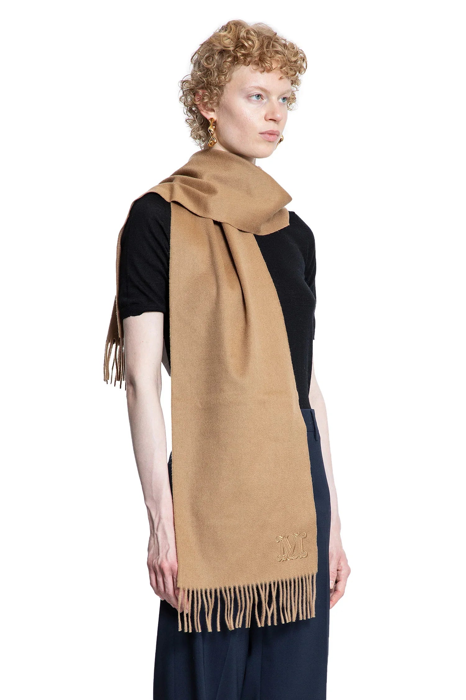 Monogram Cashmere Scarf - Antonioli.eu