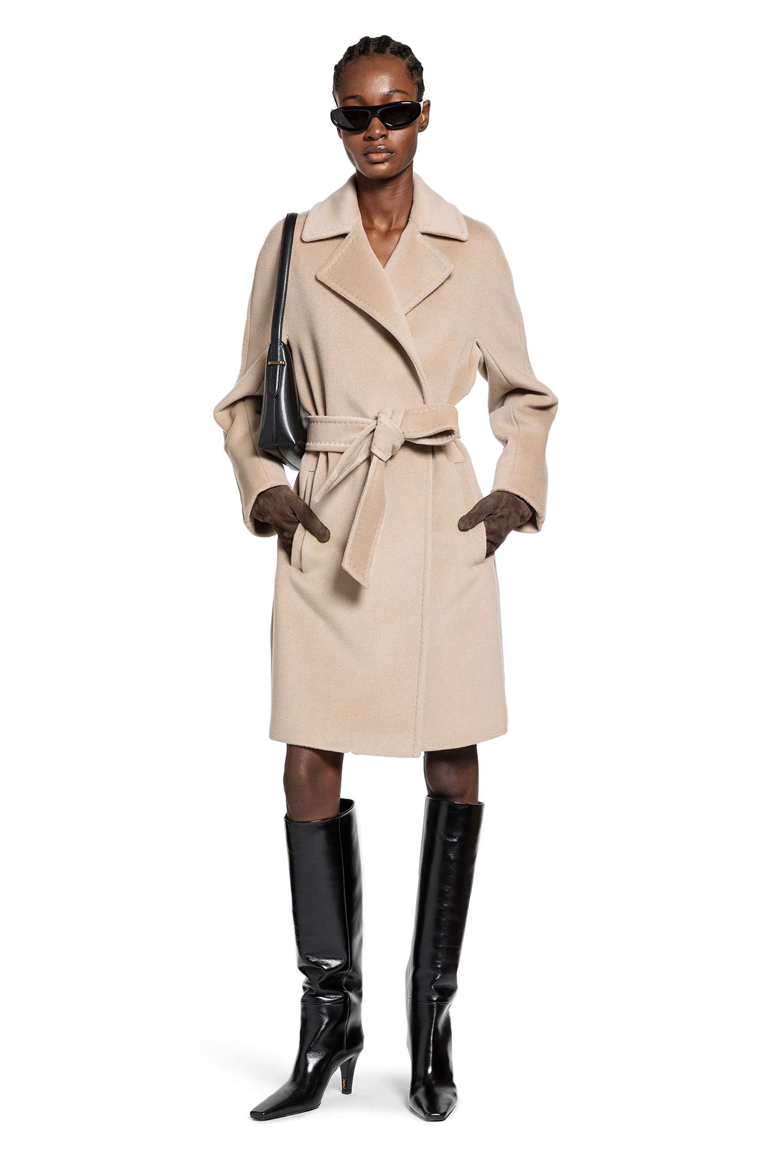 MAX MARA WOMAN BEIGE COATS