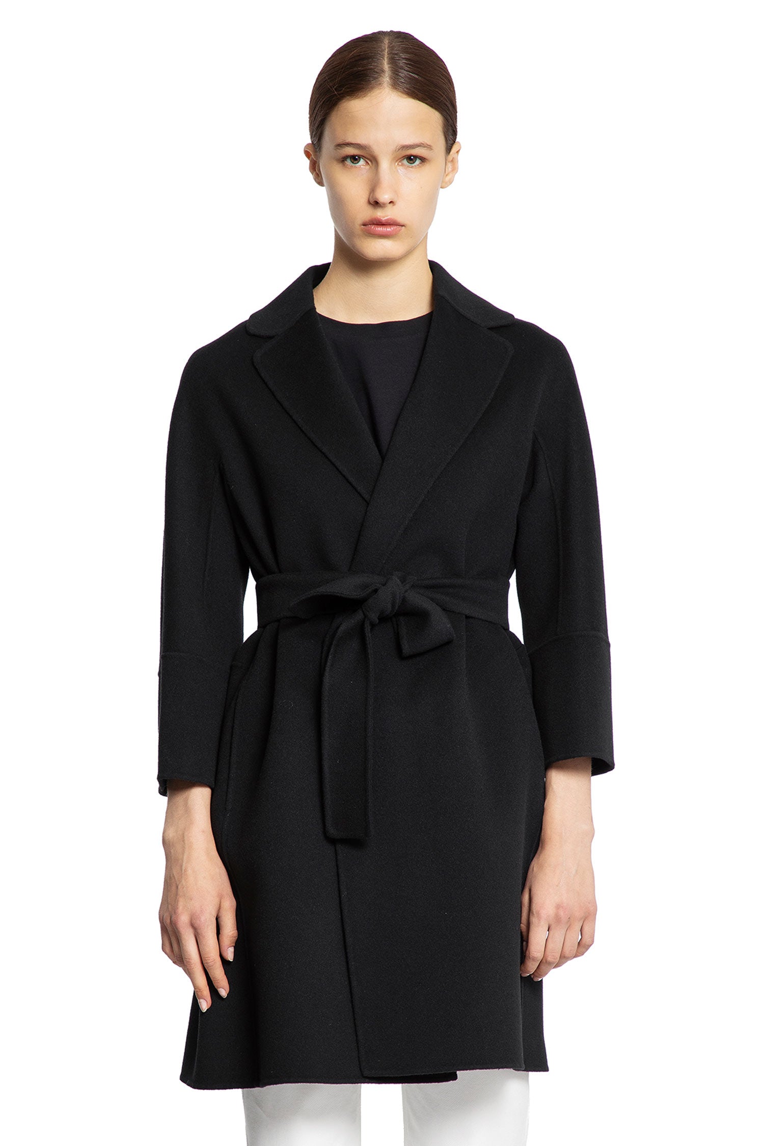 Short Double-Faced Wool Coat - Antonioli.eu