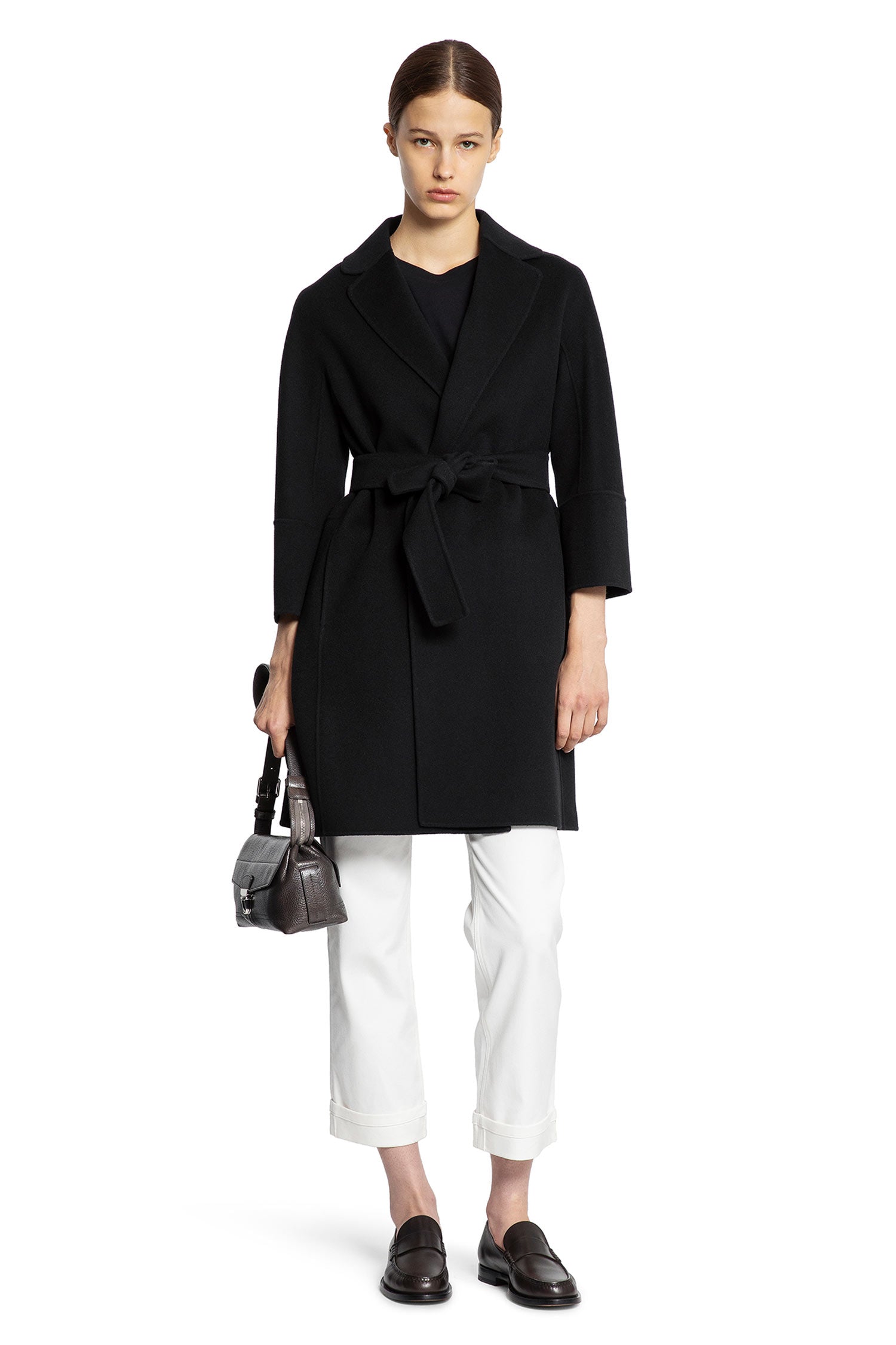 Short Double-Faced Wool Coat - Antonioli.eu